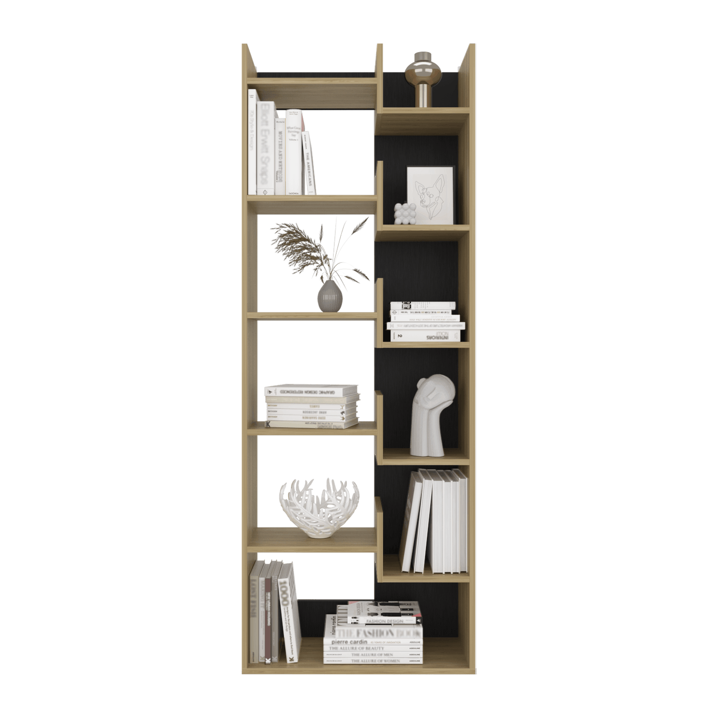 Biblioteca Clover 162X60X25 Rta Fresno Wengue
