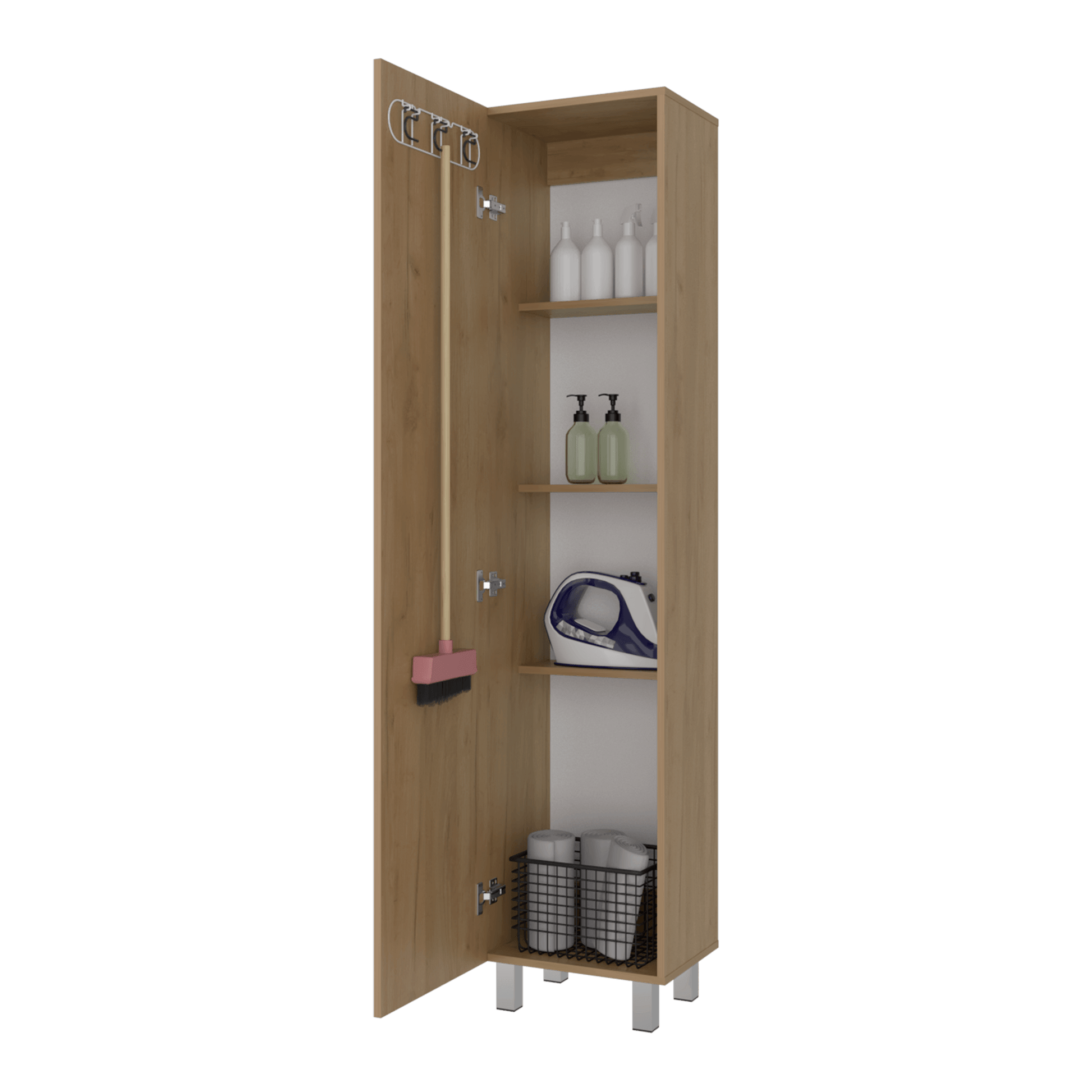 Mueble De Almacenamiento Vintro 180X40X31 Rta Kronos Fresno Zf