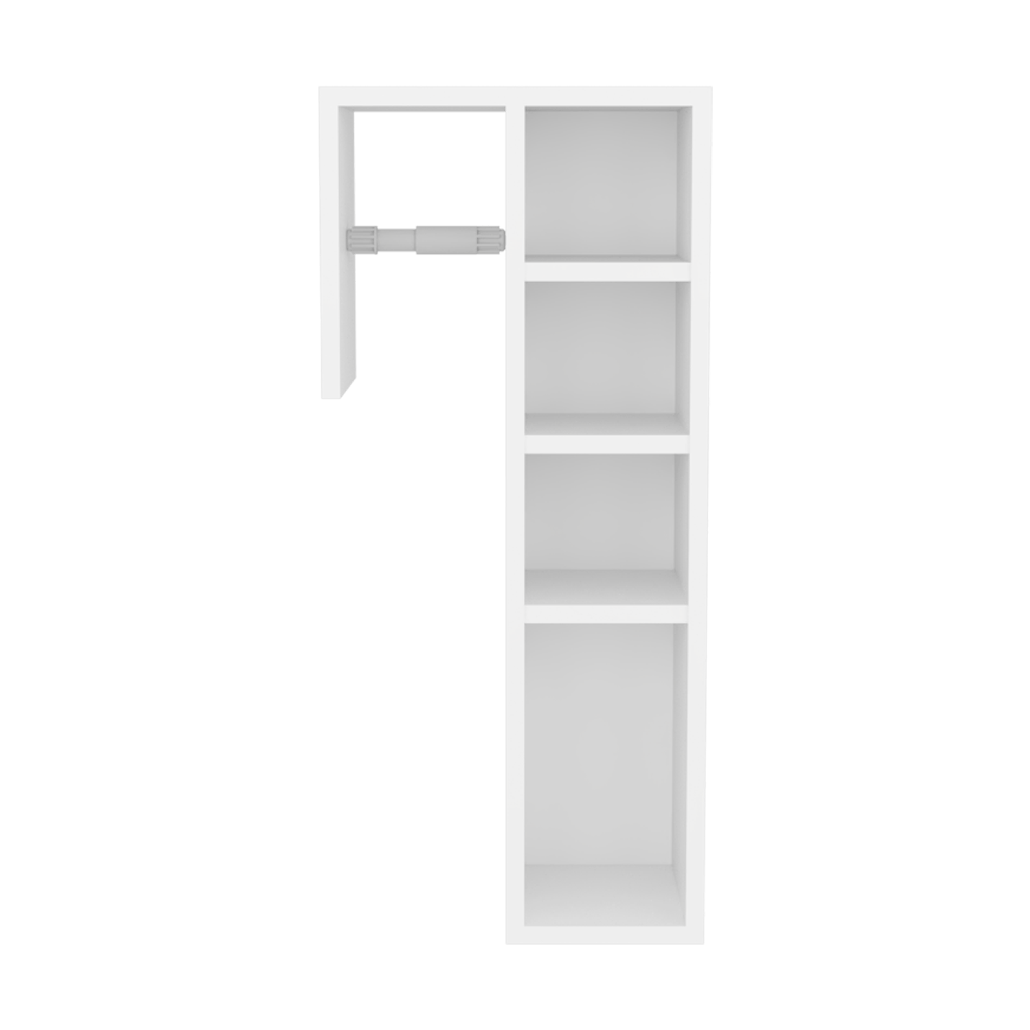 Gabinete Para Papel Higienico Toilet 70X31X17 Rta Blanco Zf