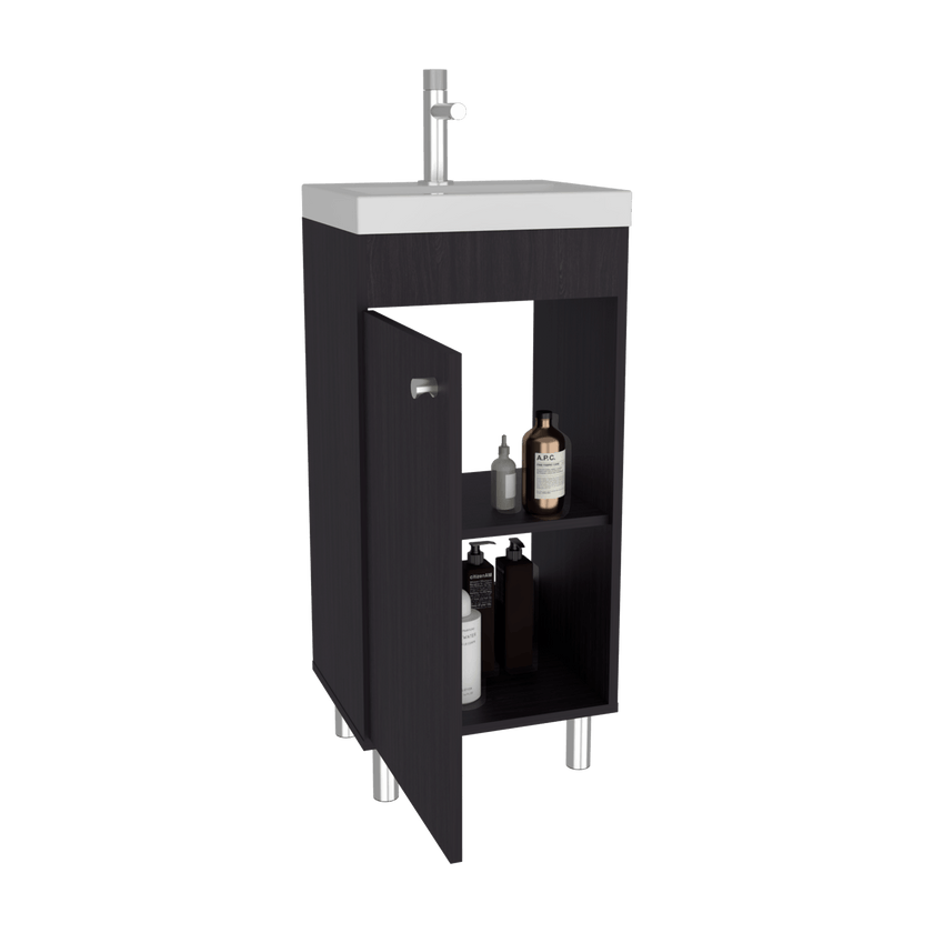 Mueble Lavamanos Rivera 84X40X32 Rta Wengue Zf