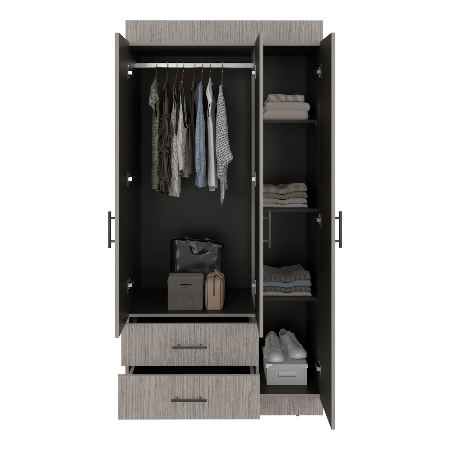 Closet Houston 180X90X46 Rta Positano Wengue