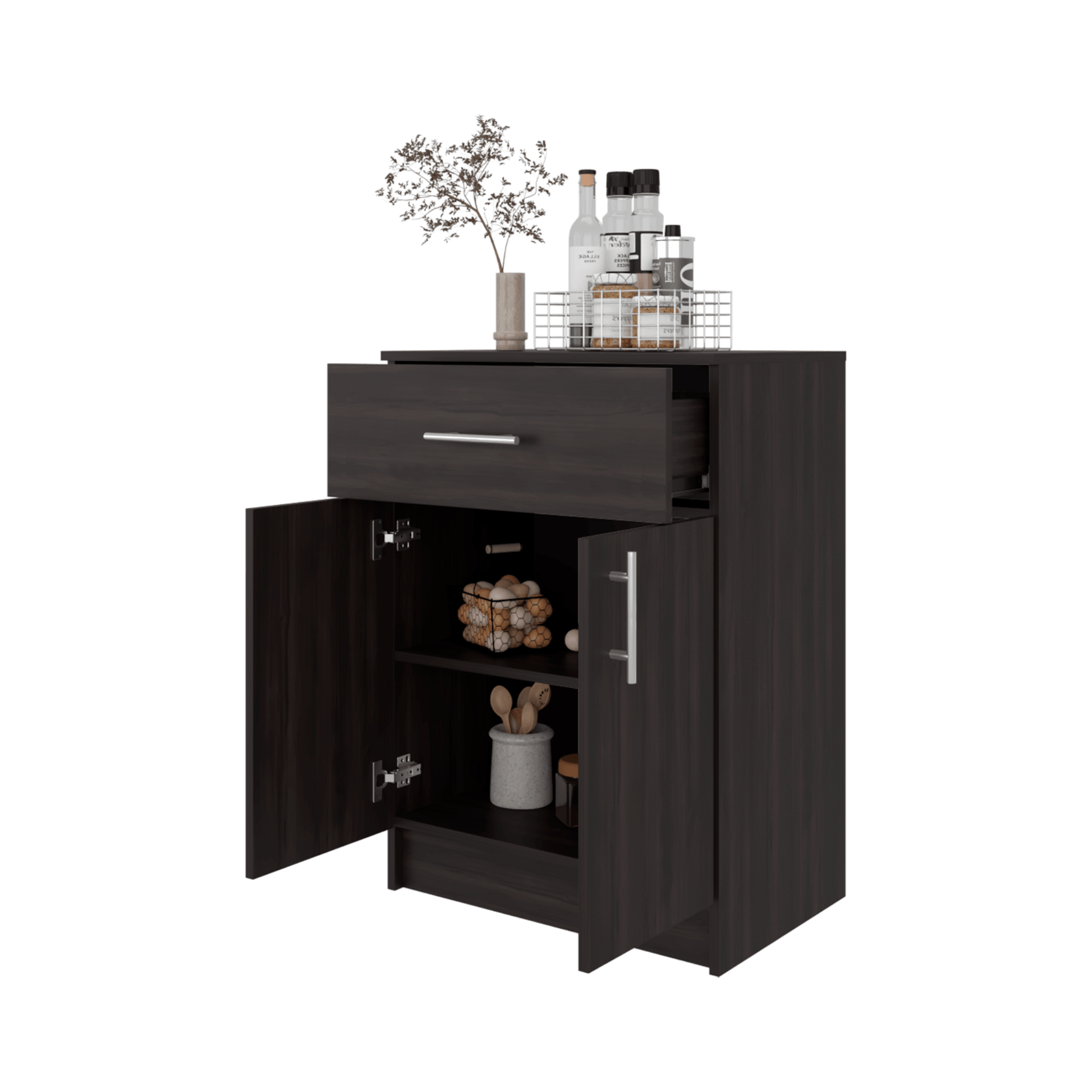 Mueble Auxiliar Cocina Mayorca 85X60X40 Rta Nogal Zf