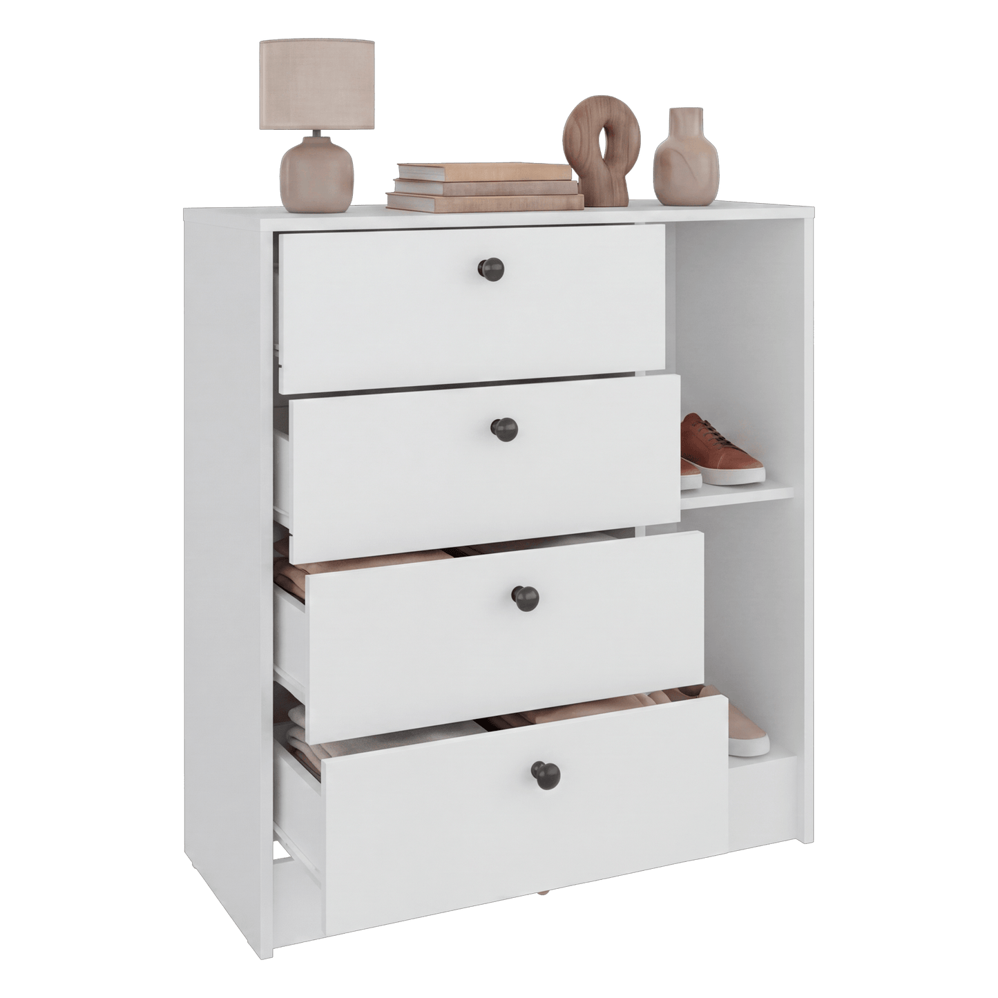 Cajonera Havana 89X80X35 Rta Blanco Zf