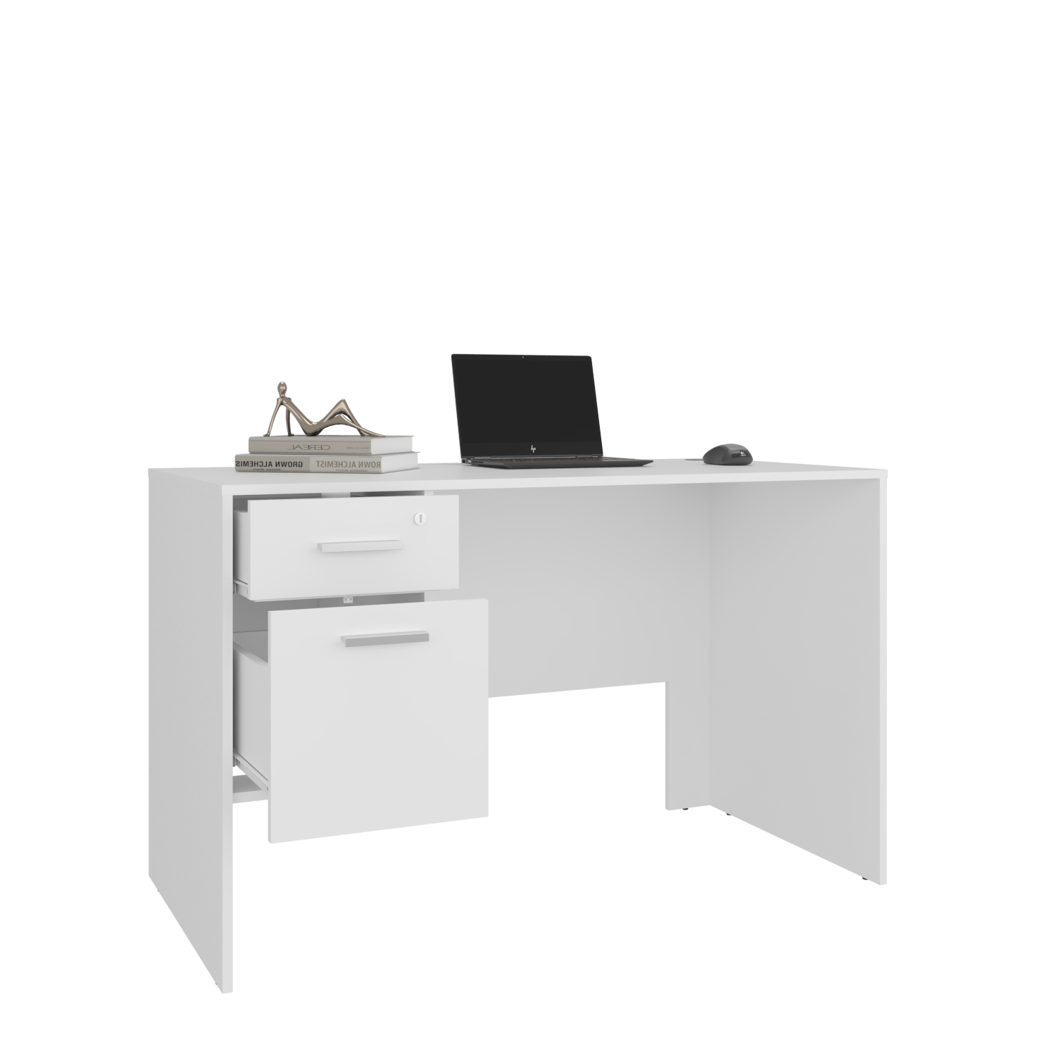 Escritorio Mellier 75X120X60 Rta Blanco Zf