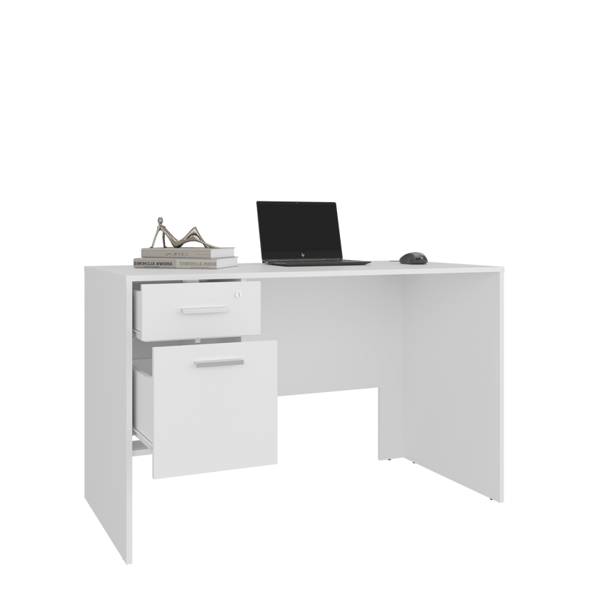 Escritorio Mellier 75X120X60 Rta Blanco Zf