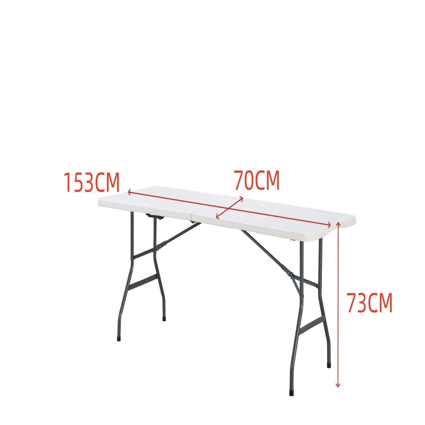 Mesa De Banquetes Plegable 154 Bm-Ft02 74X154X74 Rta Blanco