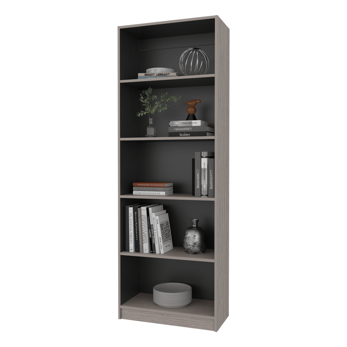 Estante Home E-M3 180X62X29 Rta Positano Wengue Zf