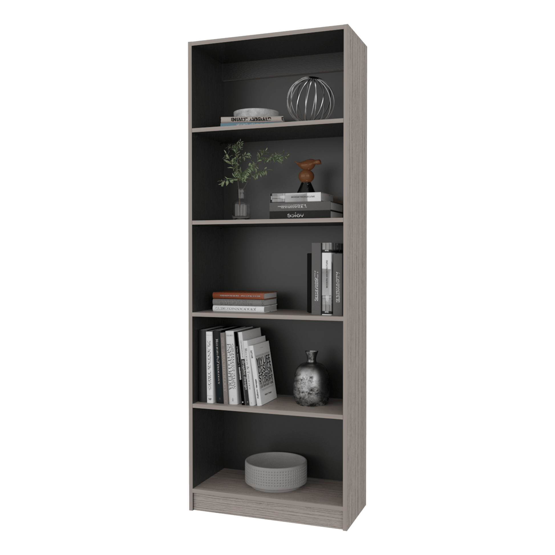 Estante Home E-M3 180X62X29 Rta Positano Wengue Zf