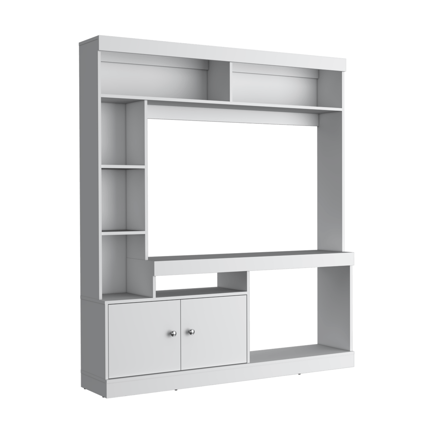 Centro De Entretenimiento Dante Tv 55'' 180X180X30 Rta Blanco