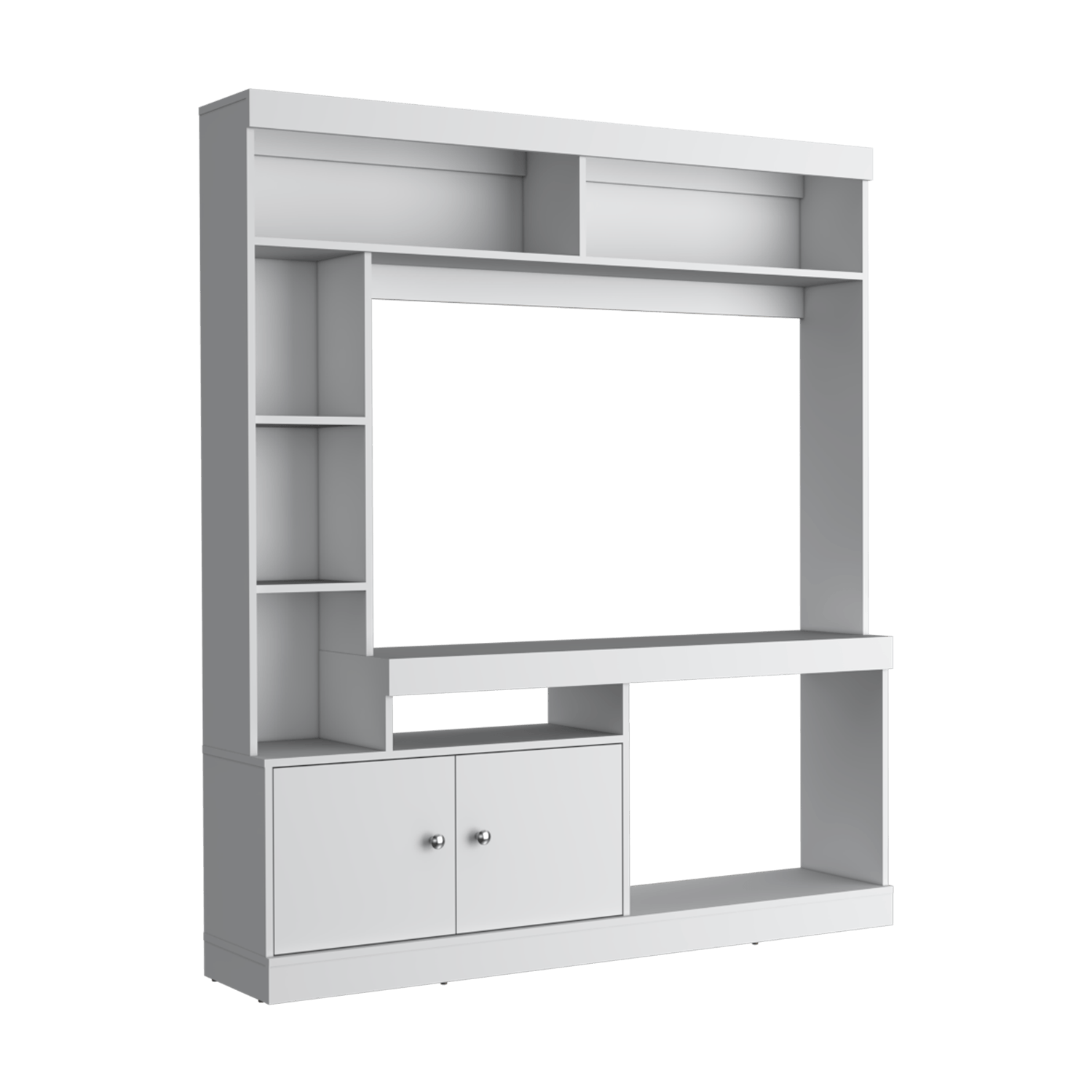 Centro De Entretenimiento Dante Tv 55'' 180X180X30 Rta Blanco
