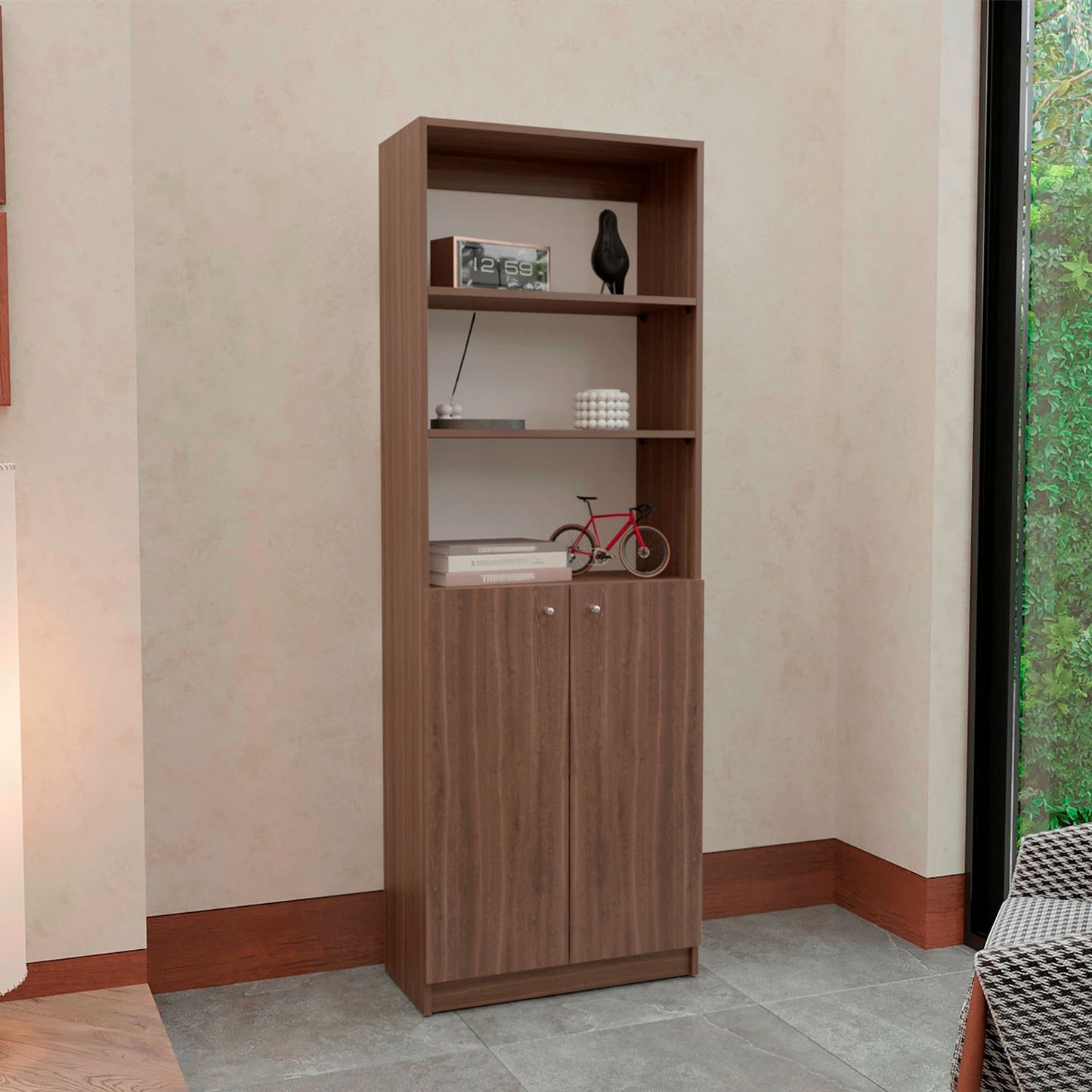Estante Home 2 Puertas 180X62X29 Rta Milan Blanco