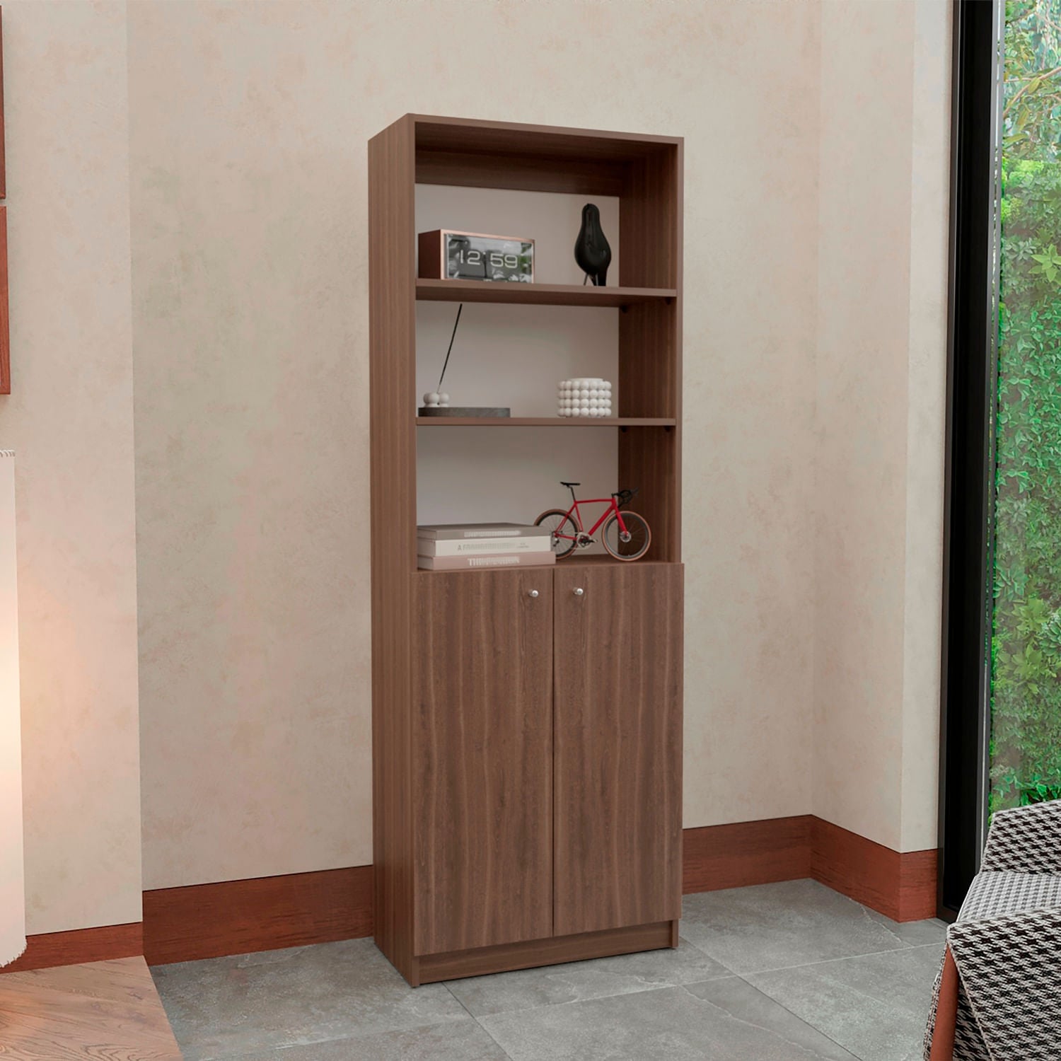 Estante Home 2 Puertas 180X62X29 Rta Milan Blanco