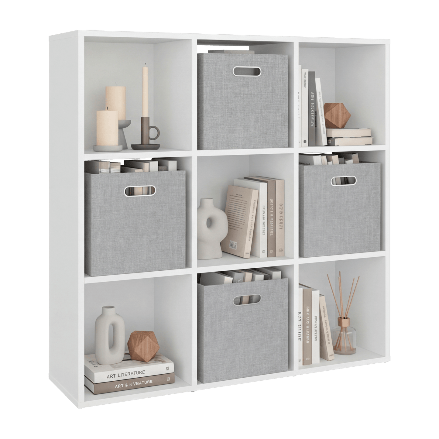Organizador Cúbico 9 Lena 92X92X26 Rta Blanco Zf