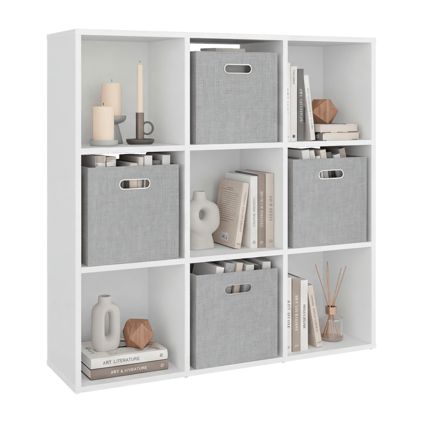 Organizador Cúbico 9 Lena 92X92X26 Rta Blanco Zf