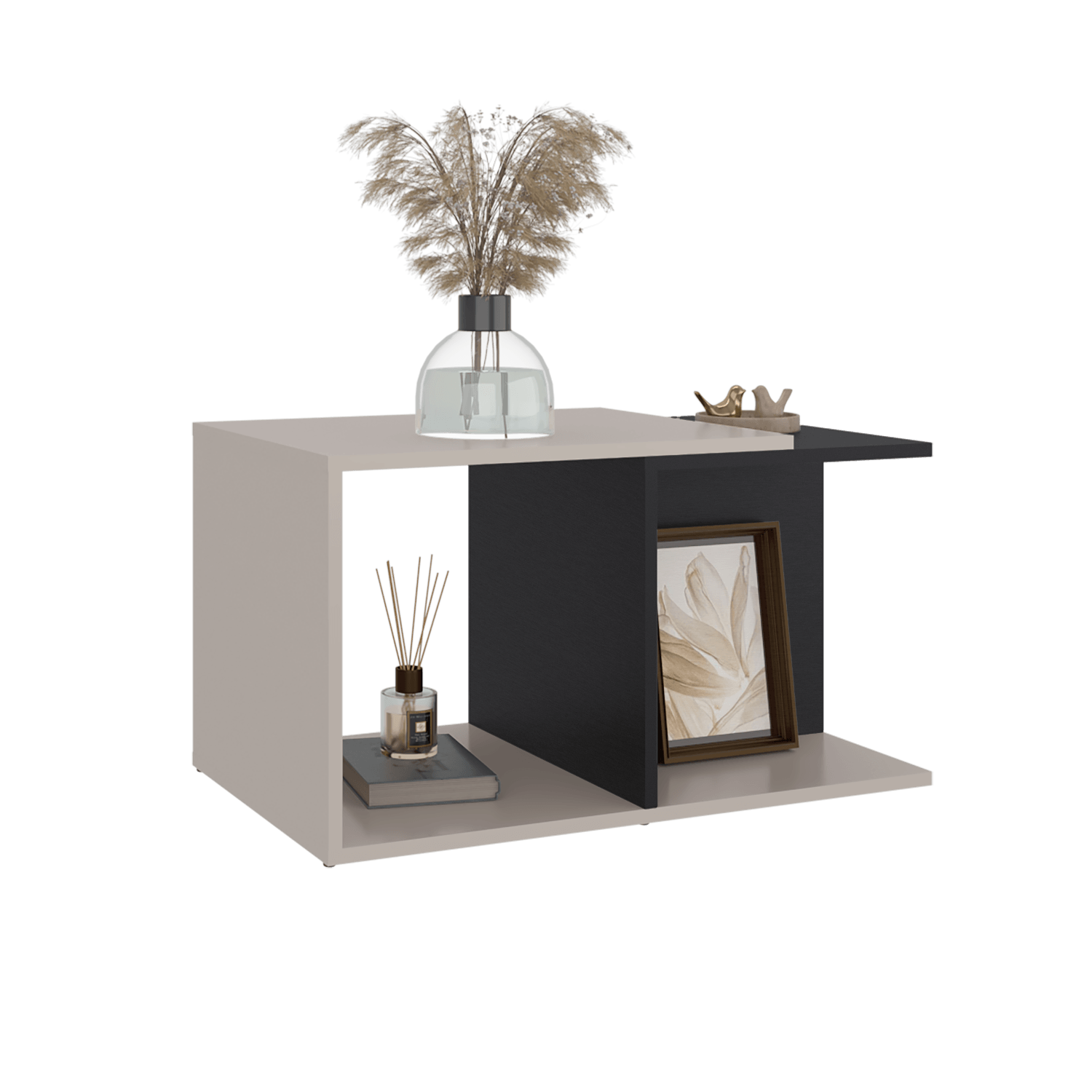 Mesa De Centro Cuera 39X75X42 Rta Capri Wengue