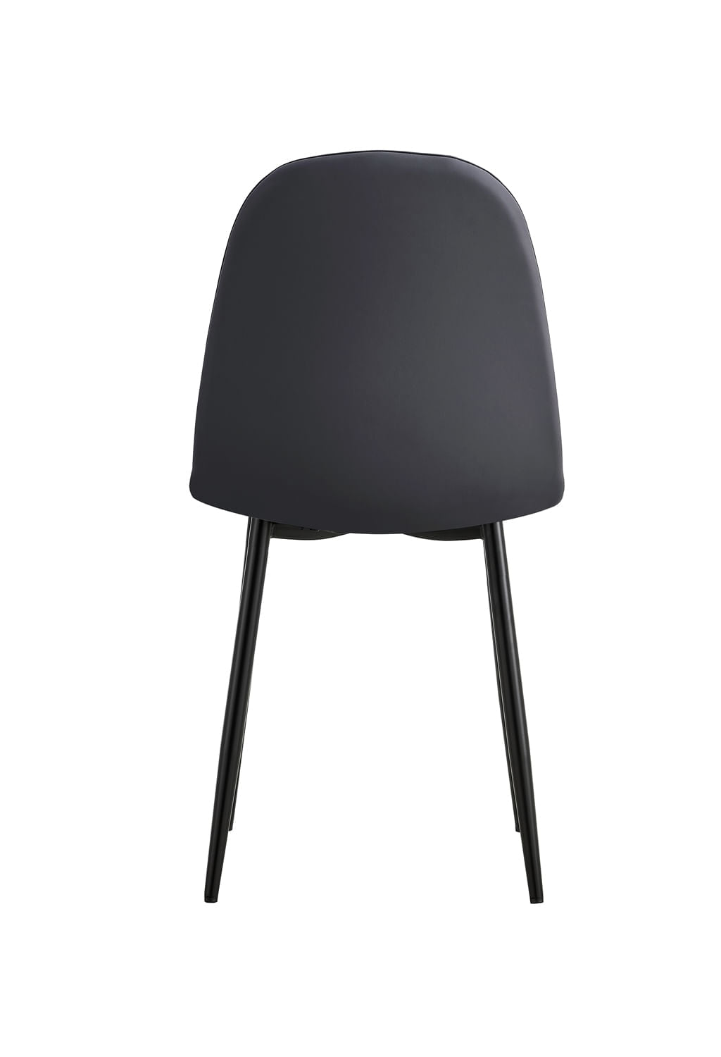 Set X2 Silla Comedor Jocob - Bm-Dc002 87X44X52 Rta Gris + Patas Negras