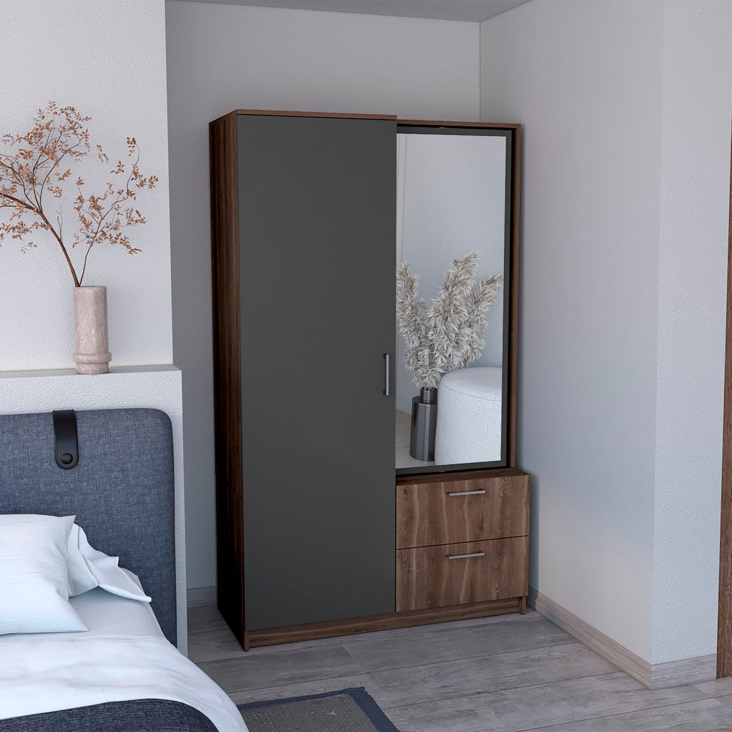 Closet Seville 180X106X46 Rta Milán Plomo