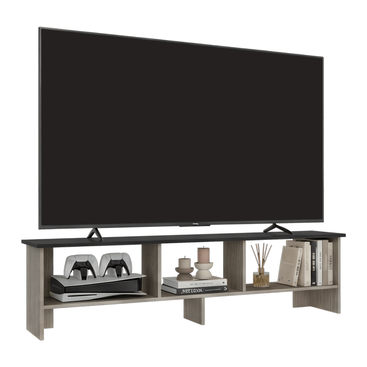Rack De Tv 65" Belga 41X160X31 Rta Positano Wengue Zf