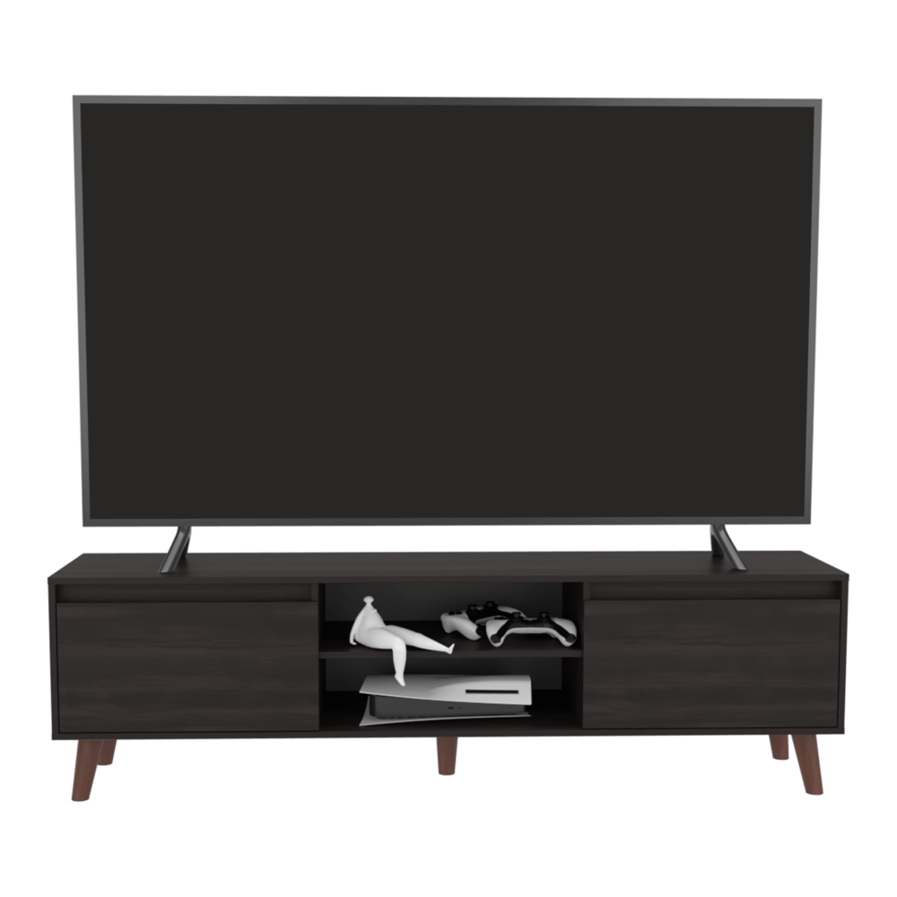 Mueble De Tv Polaris 75" 52X180X39 Rta Nogal Zf