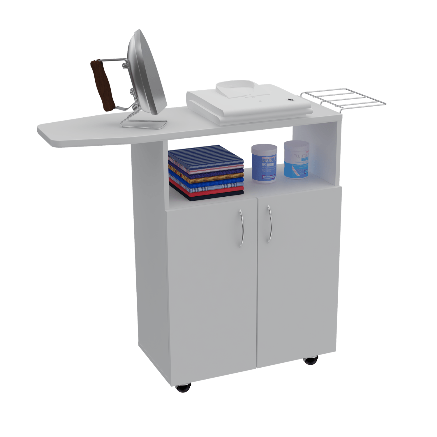 Mueble Para Planchar Urano 86X90X31 Rta Blanco Zf