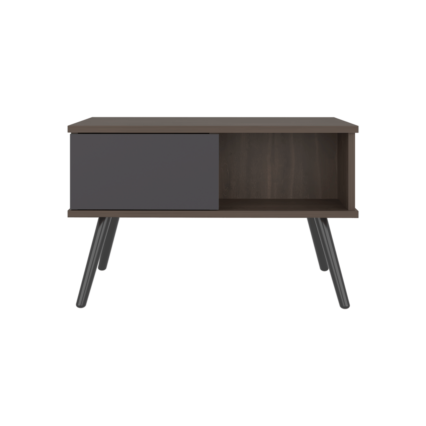 Mesa De Centro Zurich 40X63X40 Rta Milan Plomo