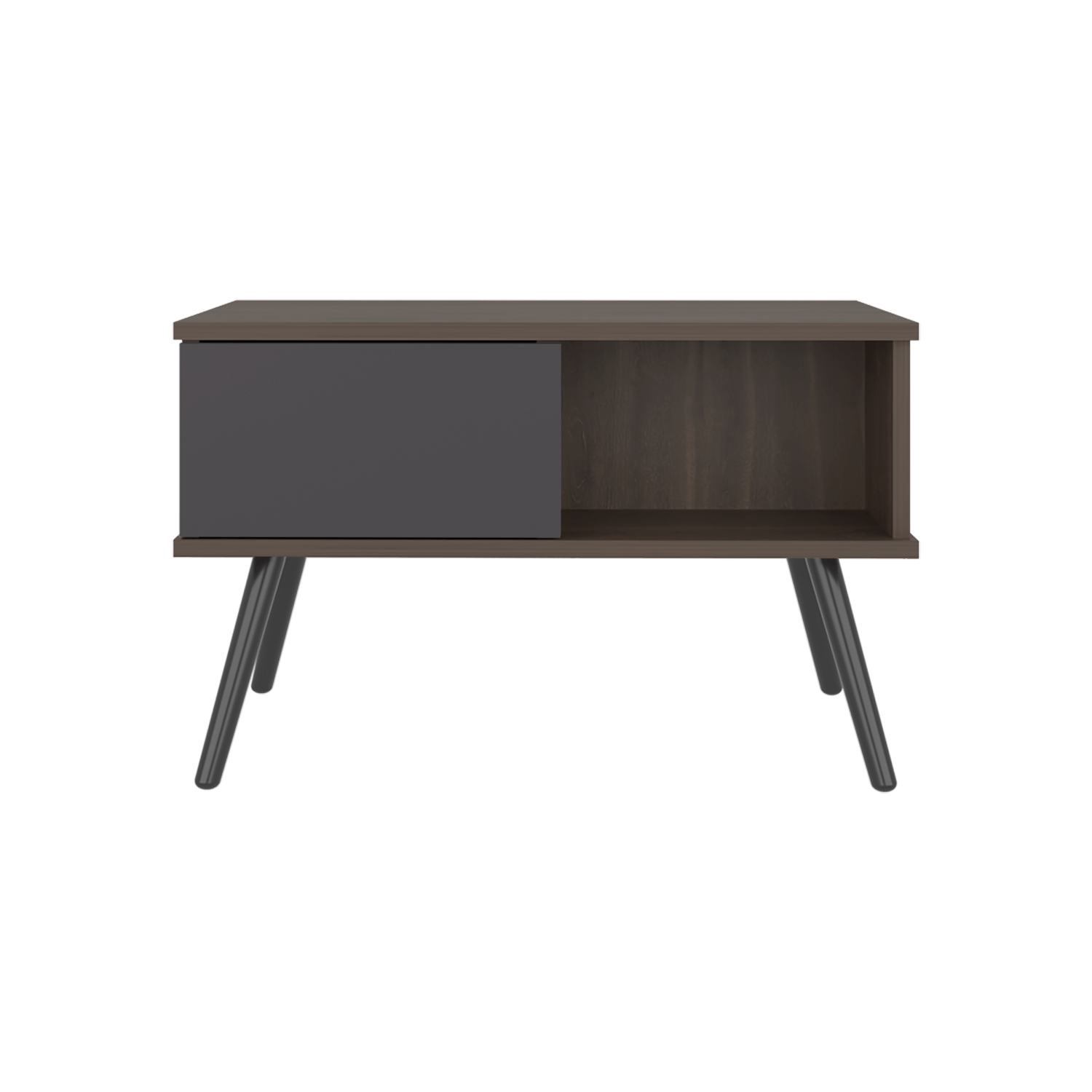 Mesa De Centro Zurich 40X63X40 Rta Milan Plomo
