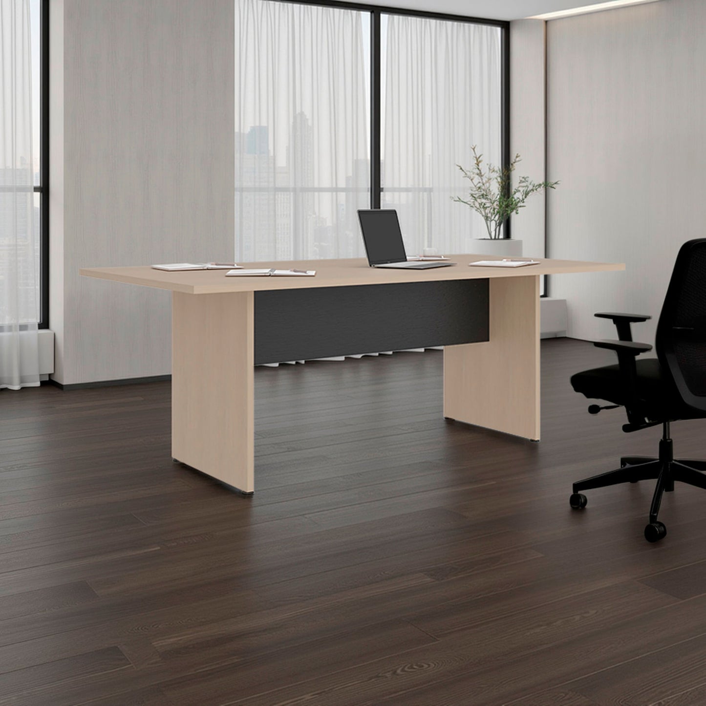 Mesa De Reunion Home Office M 200 Rta Cartagena  Wengue Zf