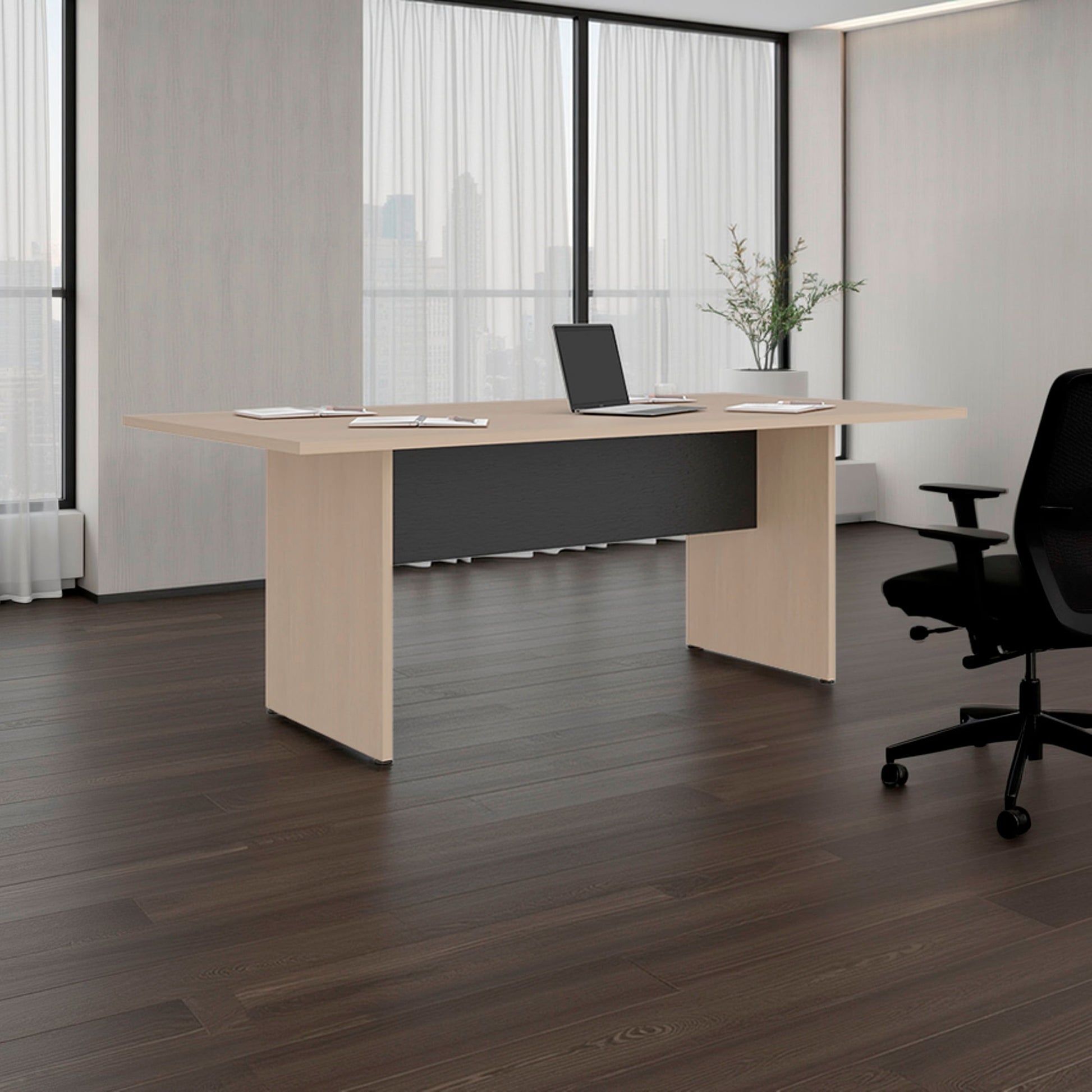 Mesa De Reunion Home Office M 200 Rta Cartagena  Wengue Zf