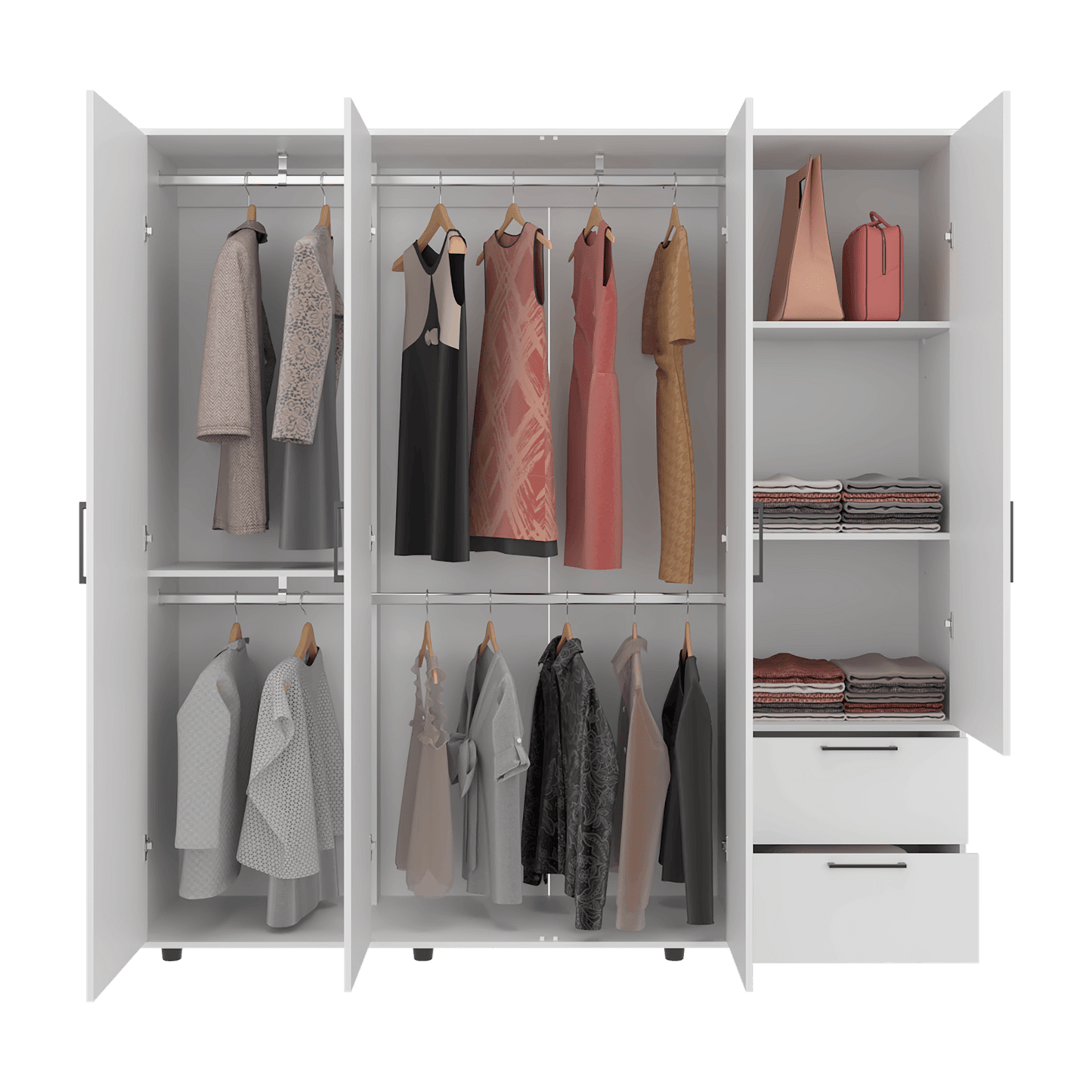 Closet Vance 200X200X48 Rta Kronos Blanco Zf Zf