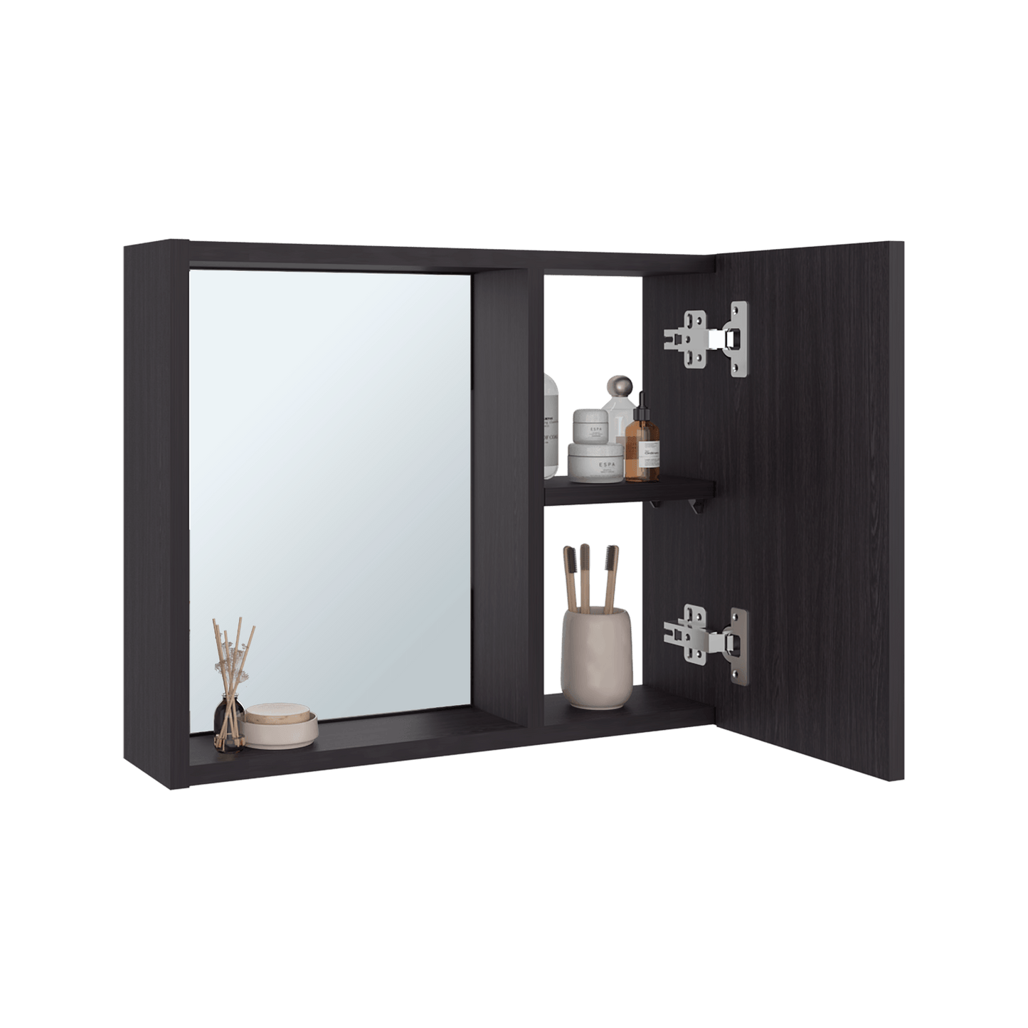 Gabinete De Baño Alessi 40X50X12 Rta Wengue Zf