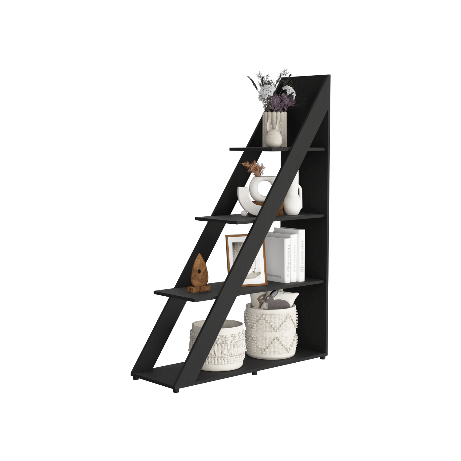 Biblioteca Diagonal Lorain 150X105X34 Rta Wengue