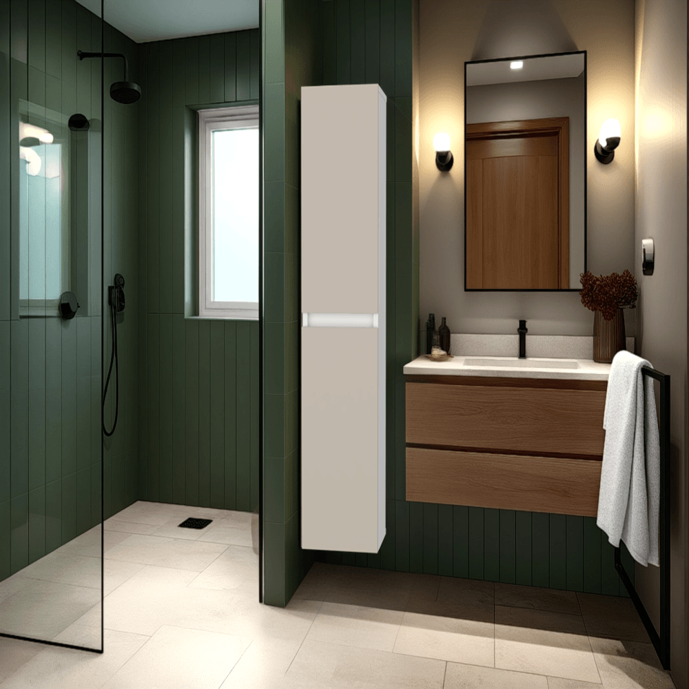 Armario De Pared Dos Puertas 110X25X21 Rta Capri Blanco Zf