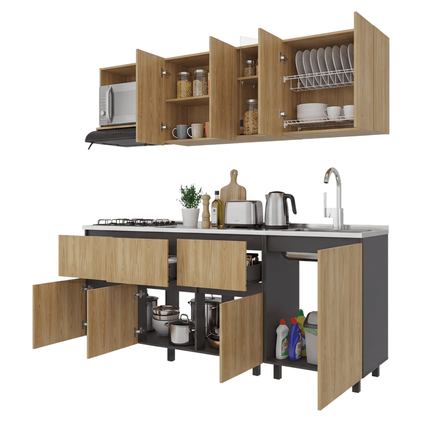 Cocina Lirio 210 Derecha 210X212X52 Rta Fresno Eu
