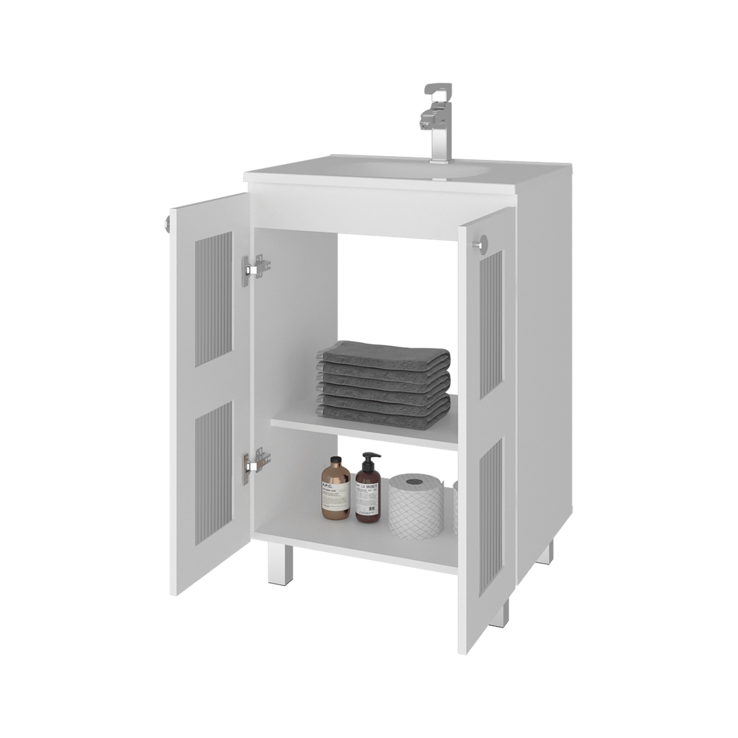 Mueble Lavamanos Haysi 86X59X44 Rta Blanco Zf