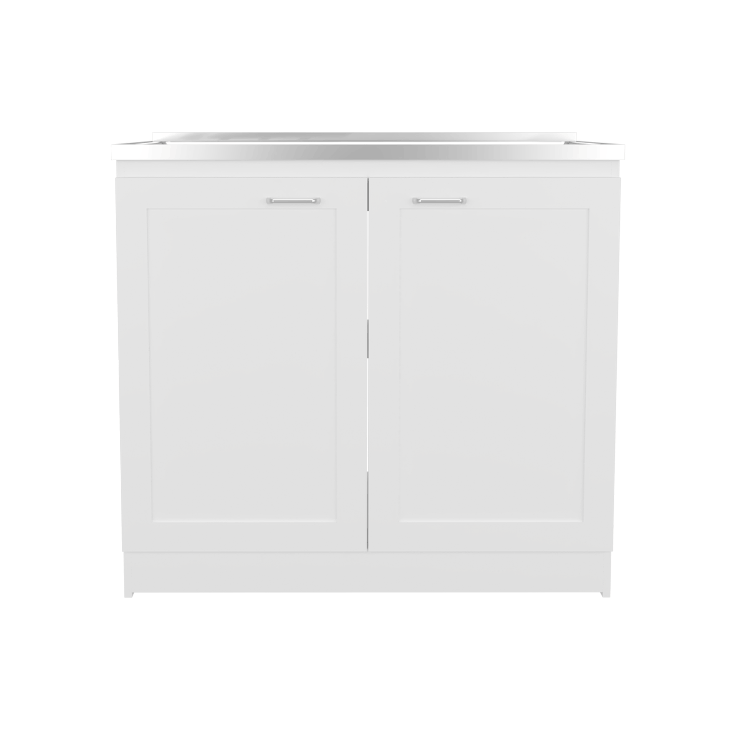 Mueble Inferior De Cocina Zurich 88X98X52 Rta Blanco Mqz Zf