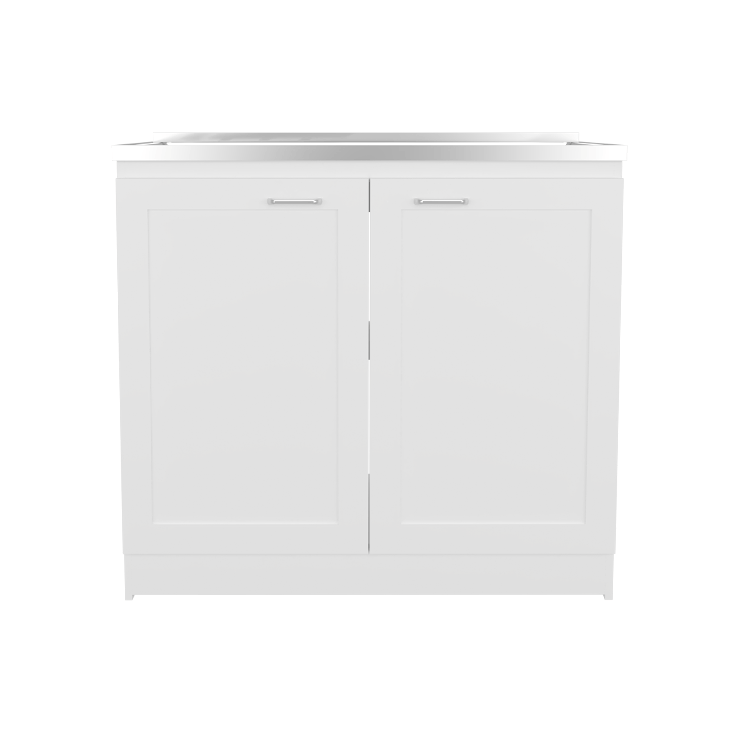 Mueble Inferior De Cocina Zurich 88X98X52 Rta Blanco Mqz Zf