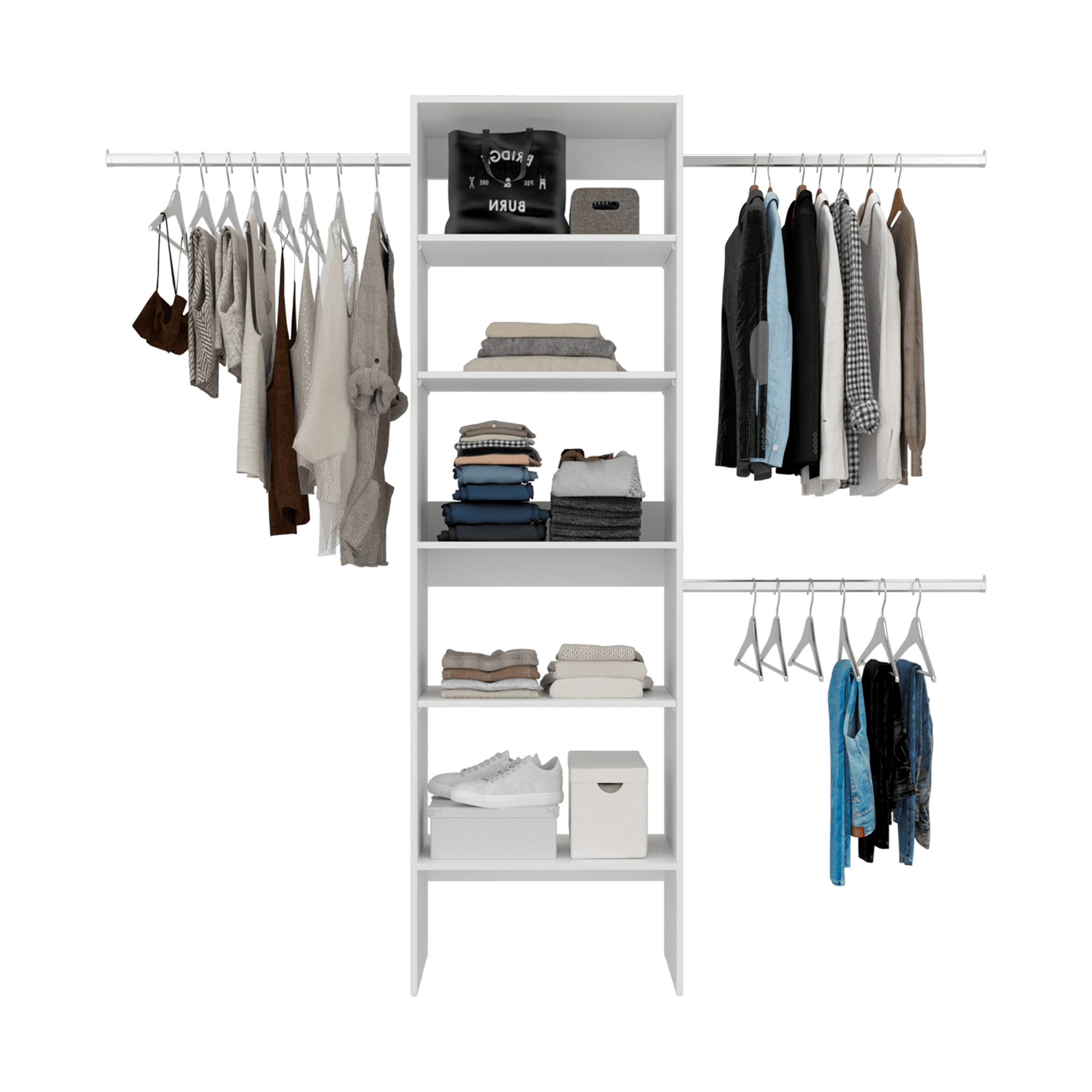 Closet Abierto Selt 210X63X36 Rta Kronos Blanco Zf