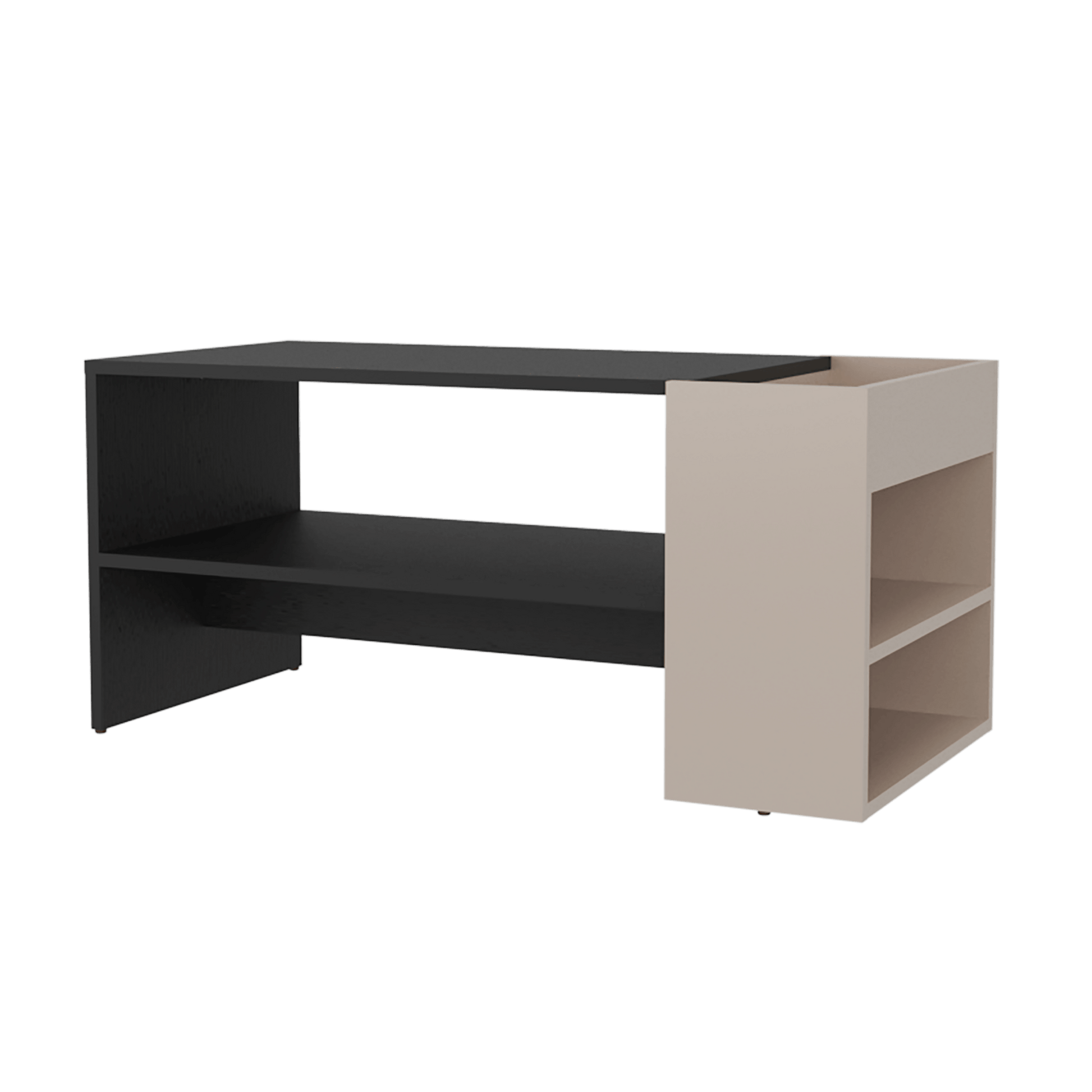 Mesa De Centro Larga Adel 42X91X45 Rta Capri Wengue Zf