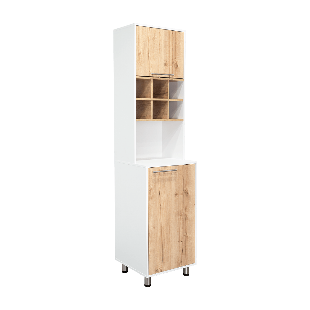 Mueble Alacena Attica Rta 204X50X49 Rta Blanco Duna