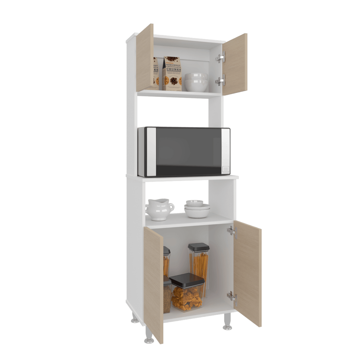 Mueble Alacena Fenix Rta Blanco + Rovere N/A