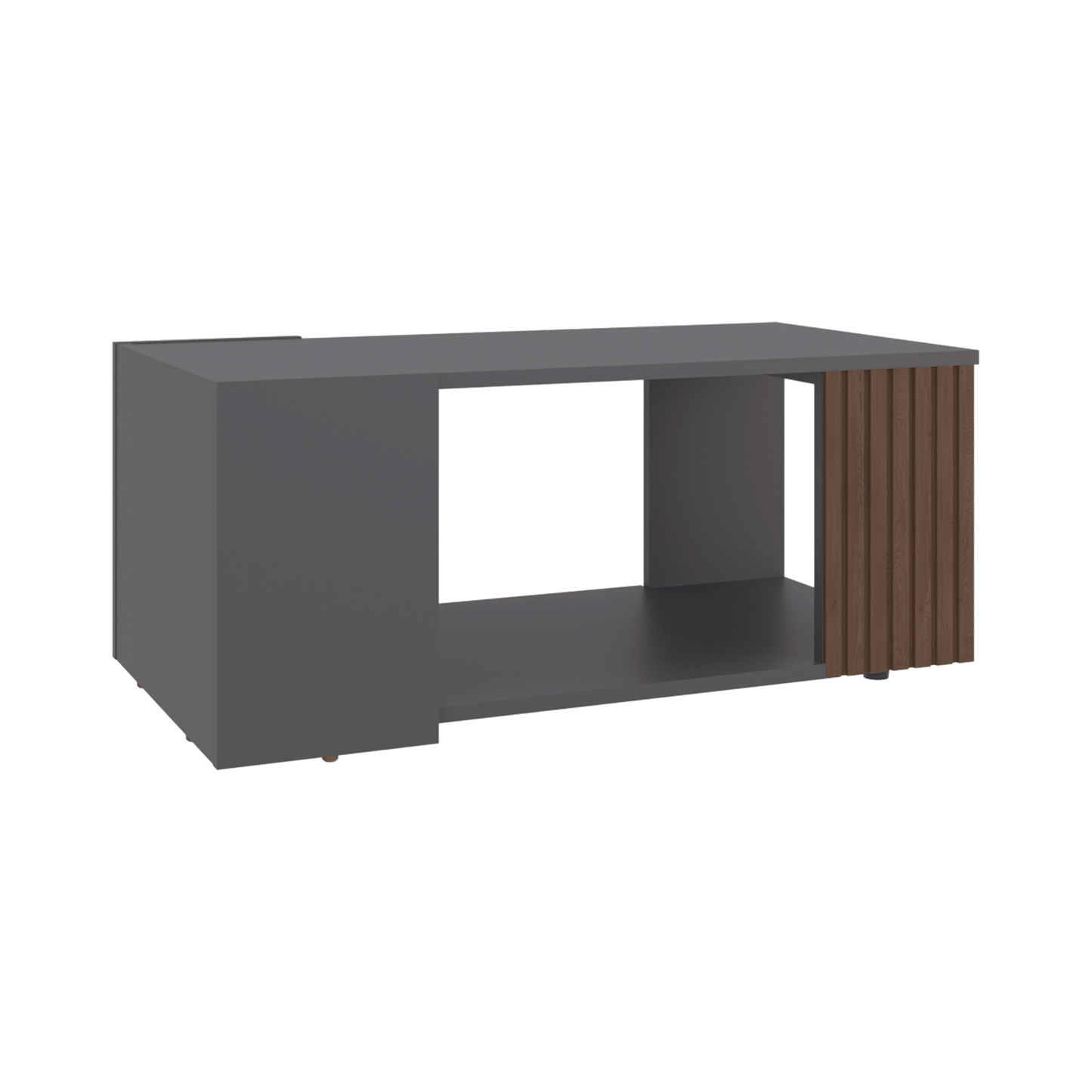 Mesa De Centro Bowie 34X81X45 Rta Plomo Ocaso