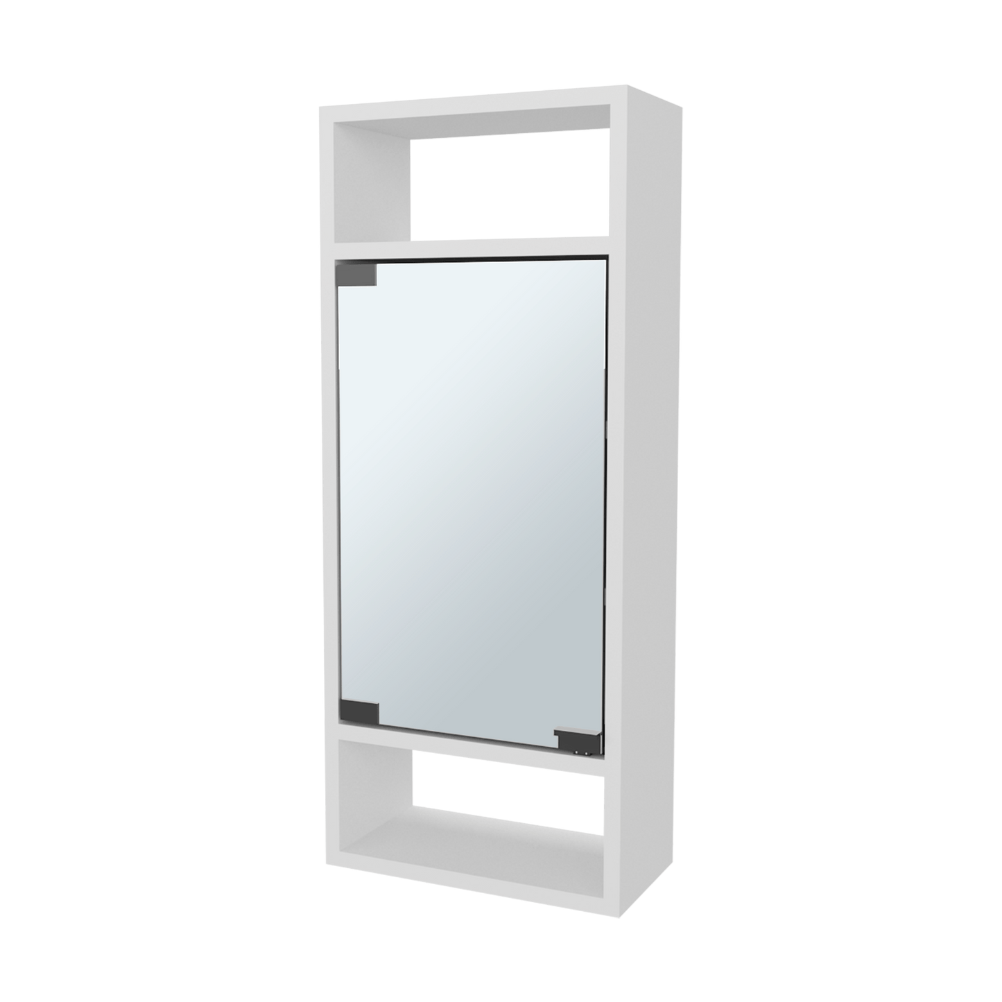 Gabinete De Baño Con Espejo Uros 71X30X15 Rta Blanco Marquez Zf