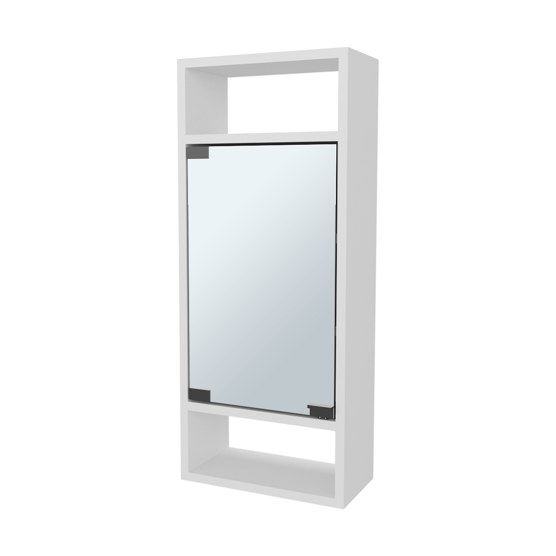 Gabinete De Baño Con Espejo Uros 71X30X15 Rta Blanco Marquez Zf