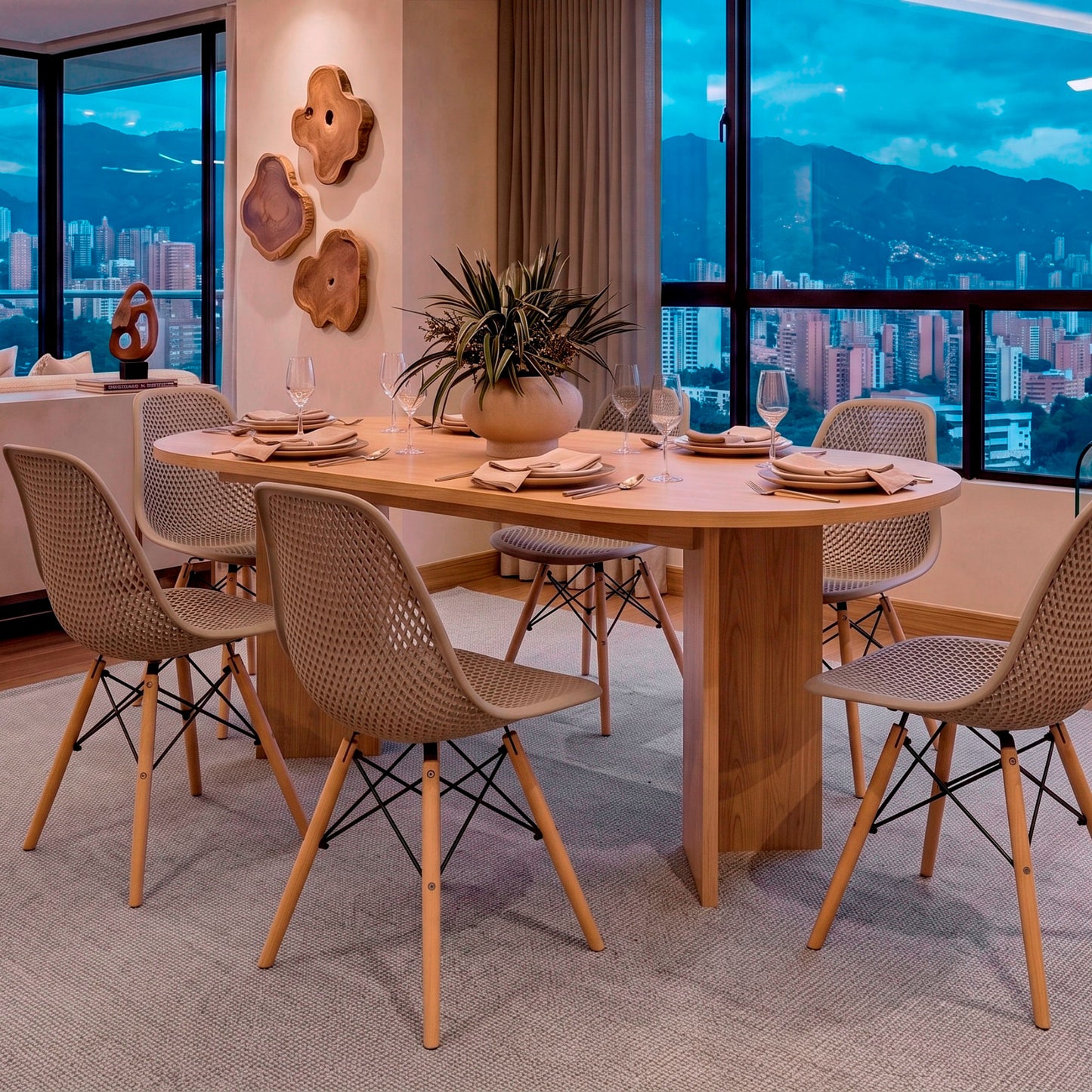 Comedor Ted 74X187X70 Rta Fresno Eu