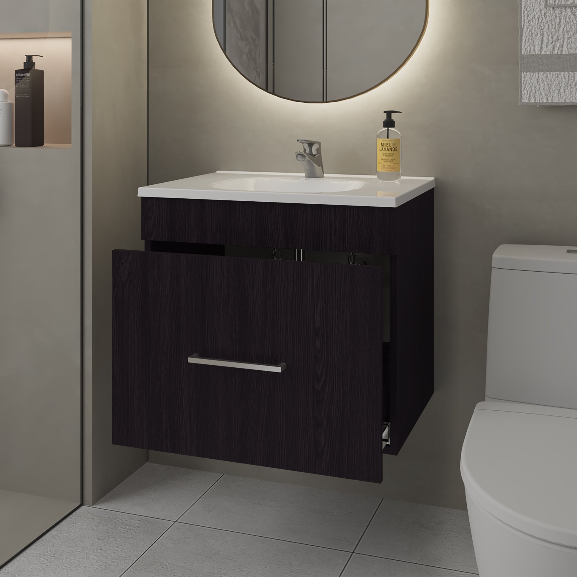 Mueble Para Lavamanos Hatta 52X59X44 Rta Wengue Zf