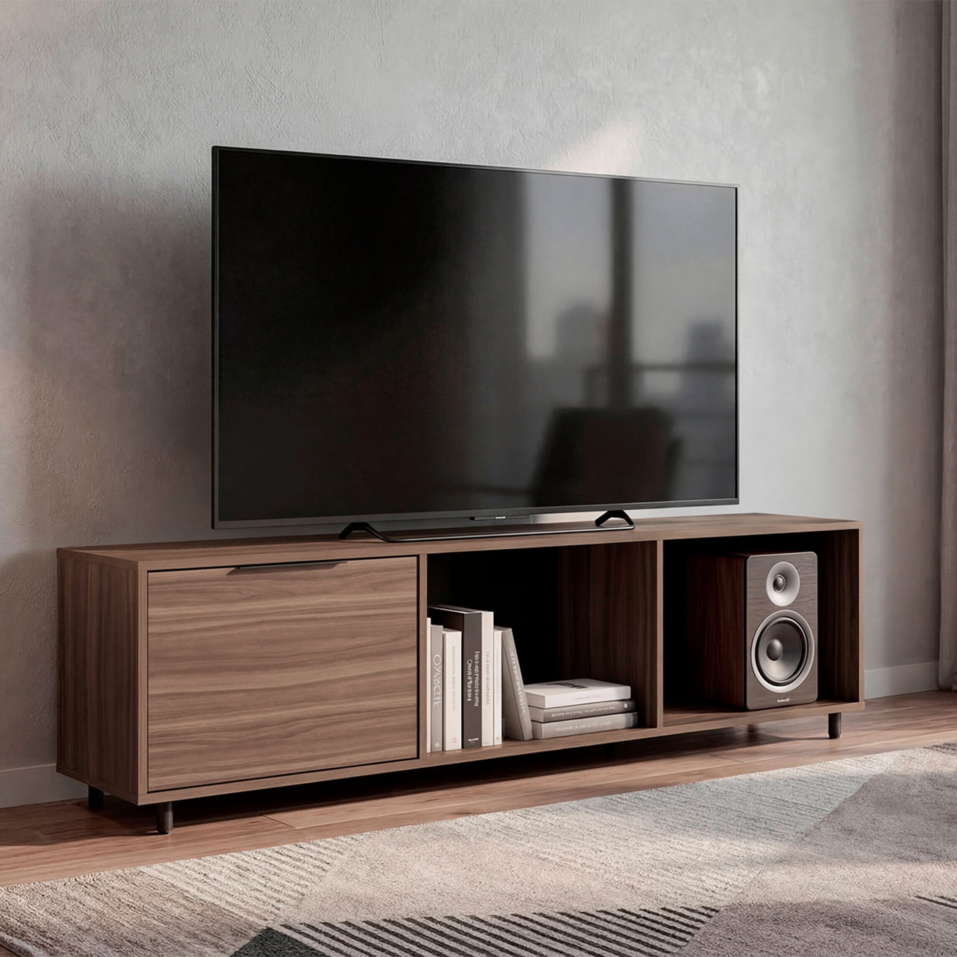Rack De Tv 65" Dorne 41X162X35 Rta Avellana