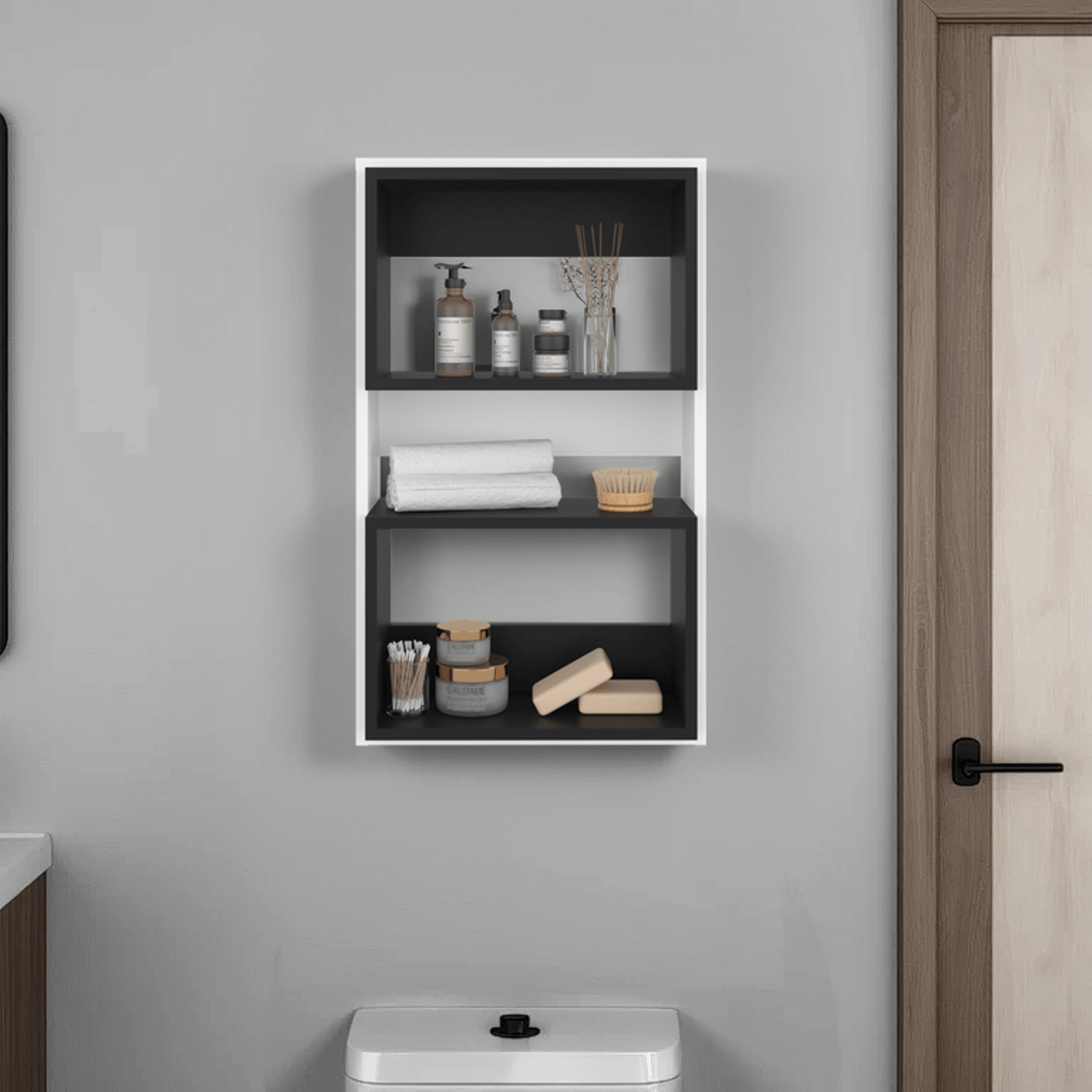 Ahorrador De Espacio Flotante Eco 75X45X18 Rta Blanco Wengue