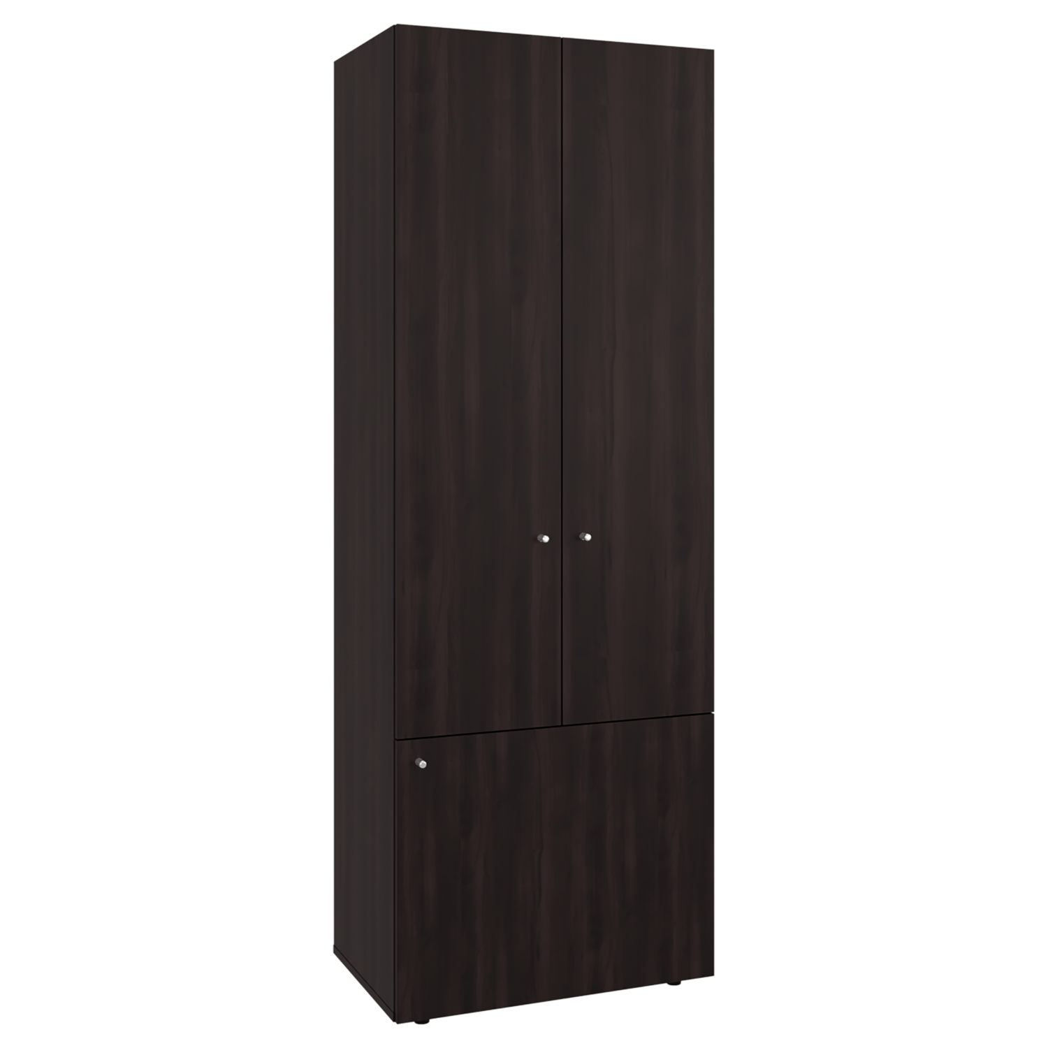 Closet 3 Puertas Tuhogar 170X60X40 Rta Nogal Negro Zf