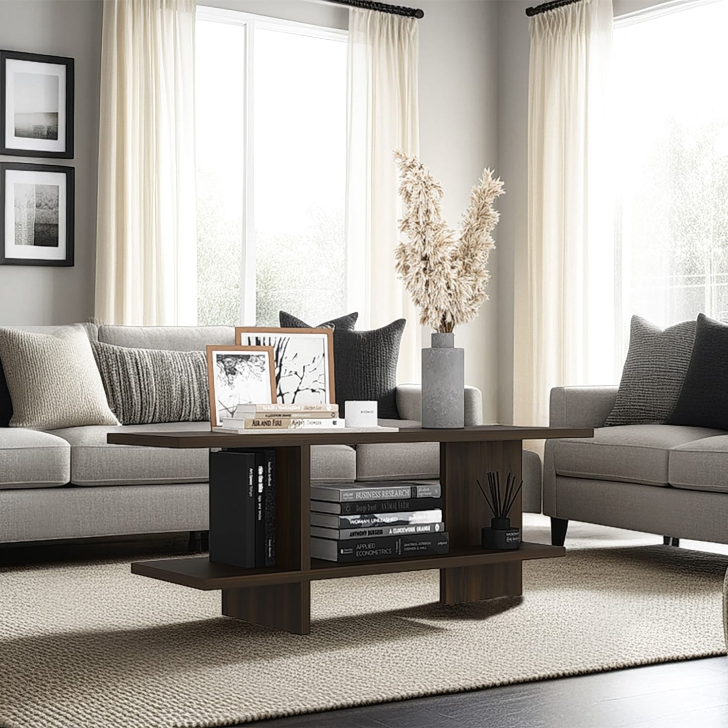 Mesa Para Tv Leeds 45X120X34 Rta Nogal Europeo