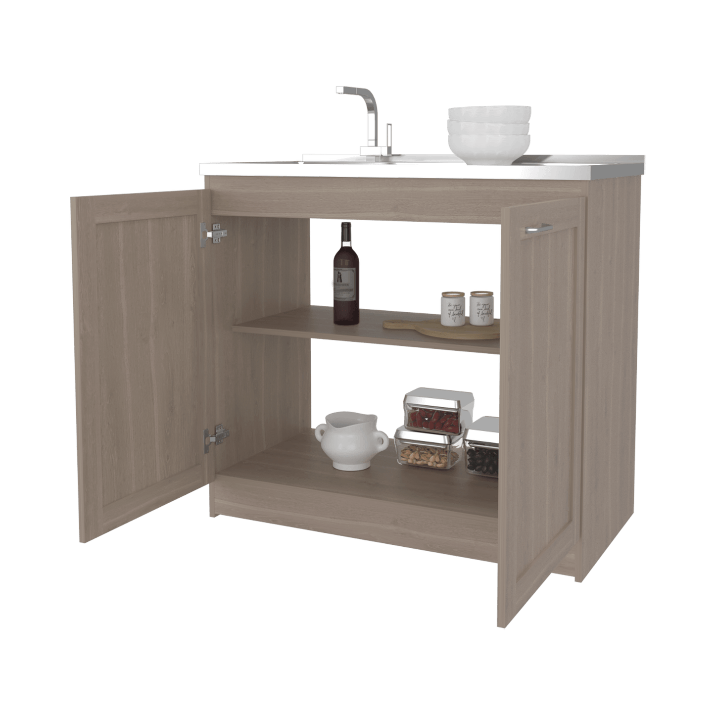 Mueble Inferior De Cocina Zurich 88X98X52 Rta Bardolino Zf